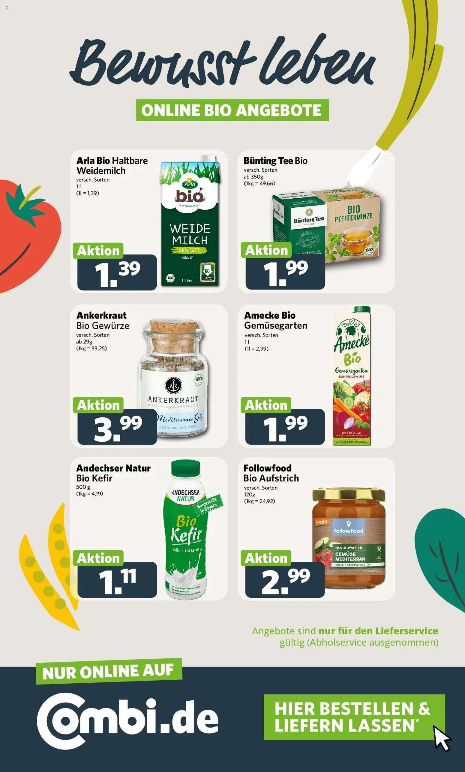 Combi Prospekt 	 – gültig ab 29.12.2025 | Seite: 33 | Produkte: Kefir, Milch, Gemüse, Tee