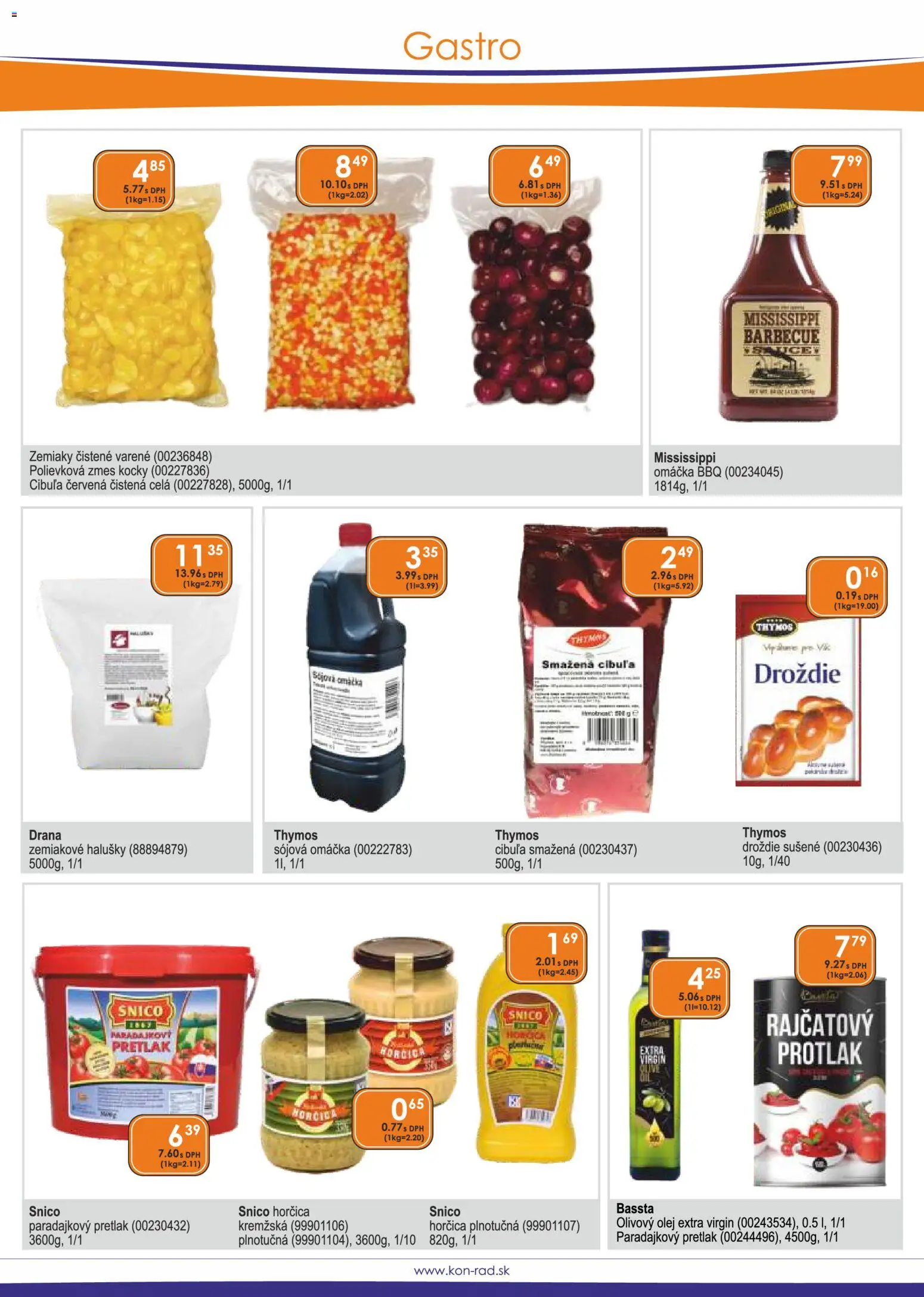 Nové KON - RAD akcie – leták je platný od 01.05.2026 | Strana: 40 | Produkty: Olivový olej, Zemiaky, Cibuľa, Omáčka