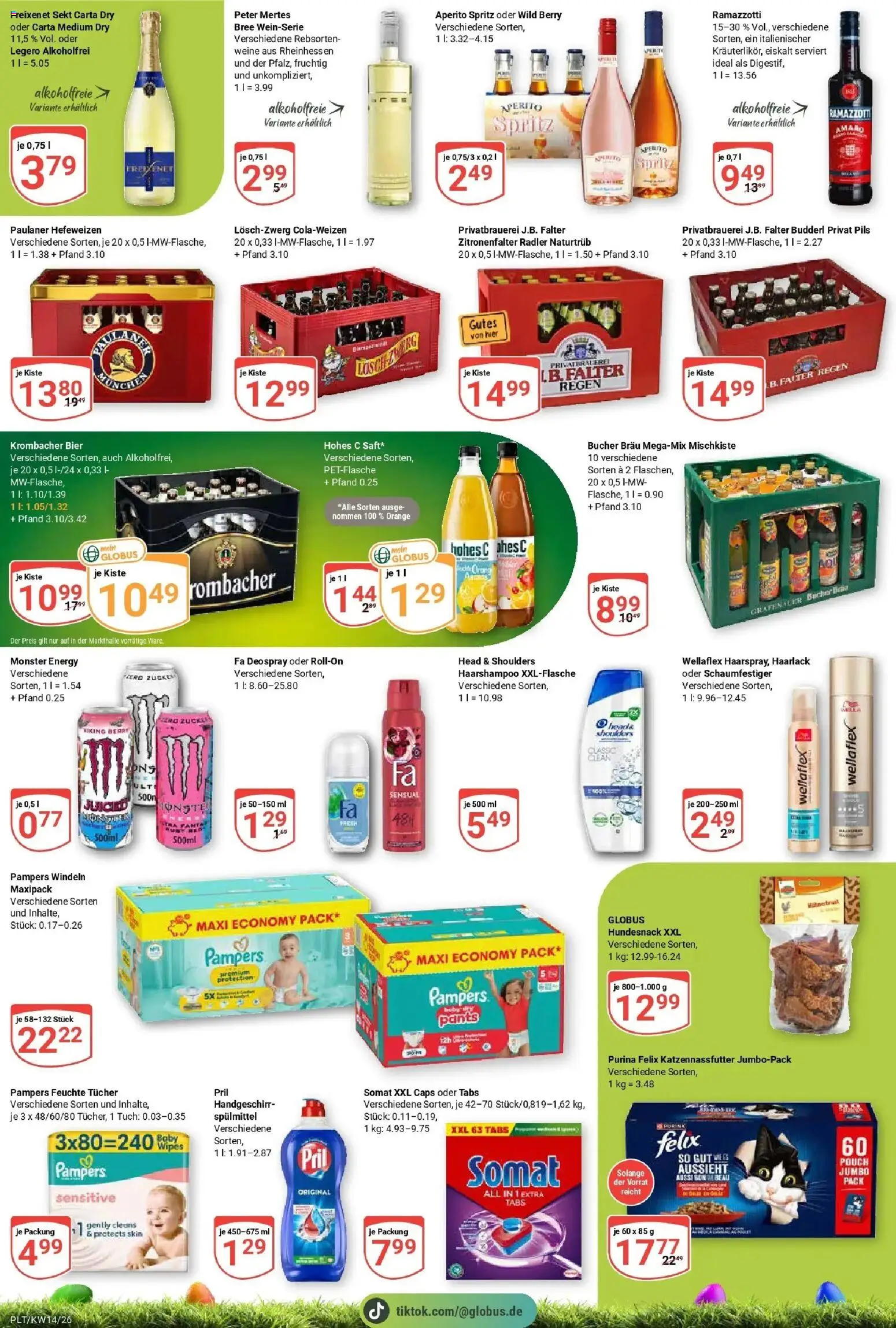 Globus prospekt Plattling	 – gültig ab 30.03.2026 | Seite: 11 | Produkte: Pampers, Radler, Hohes c, Pril