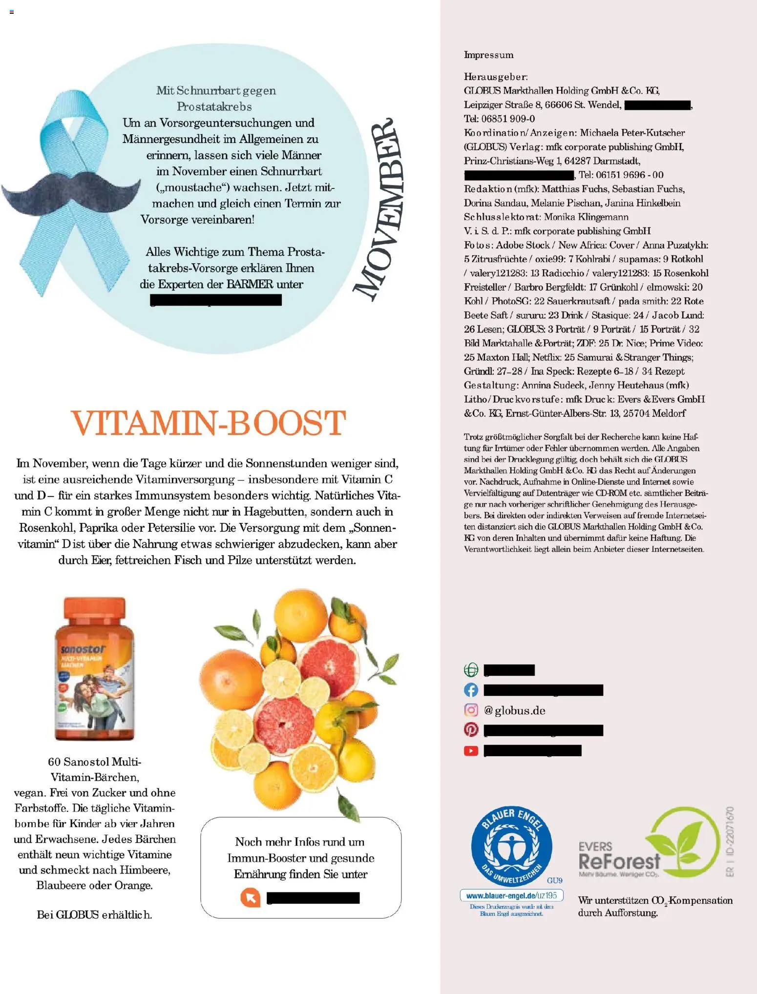 Globus Mio Magazin – gültig ab 01.11.2025 | Seite: 5 | Produkte: Rotkohl, Paprika, Saft, Video