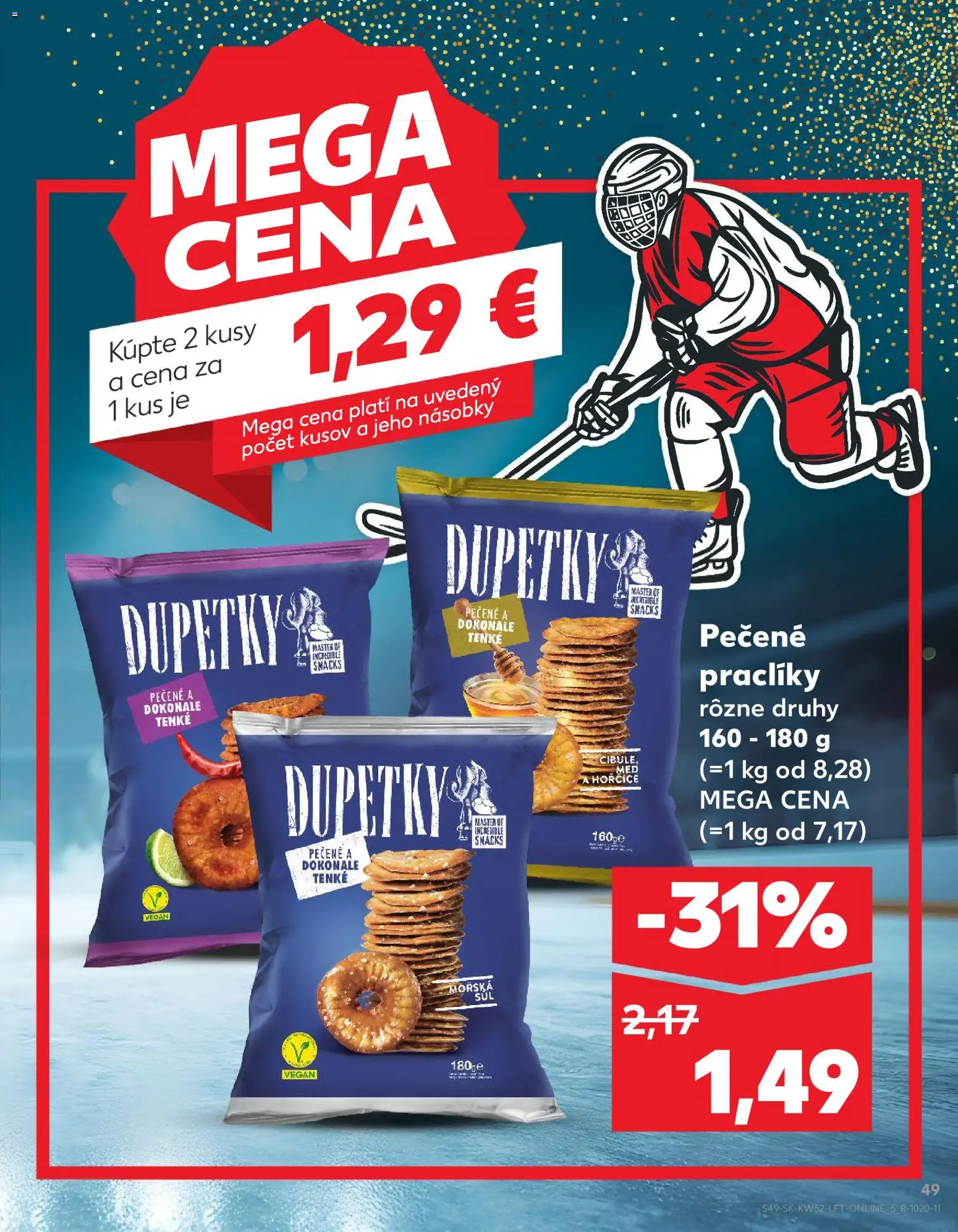 Kaufland SK akciós ujság - amely érvényes a következő dátumtól: 27.12.2025 | Oldal: 49 | Termékek: Vegán