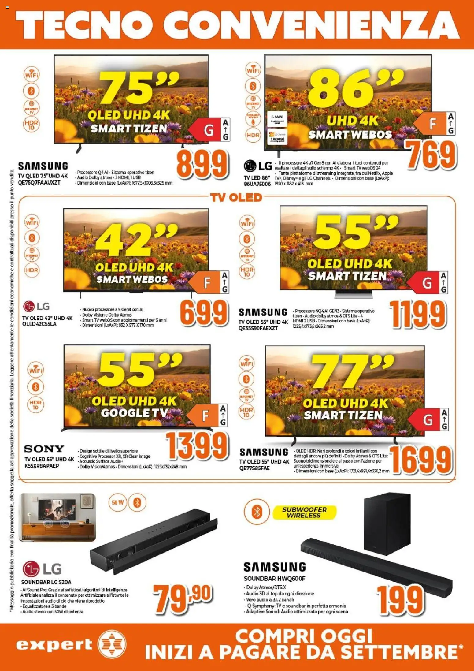Volantino Expert del 26.03.2026 | Pagina: 15 | Prodotti: Schermo, smart TV, TV, Samsung