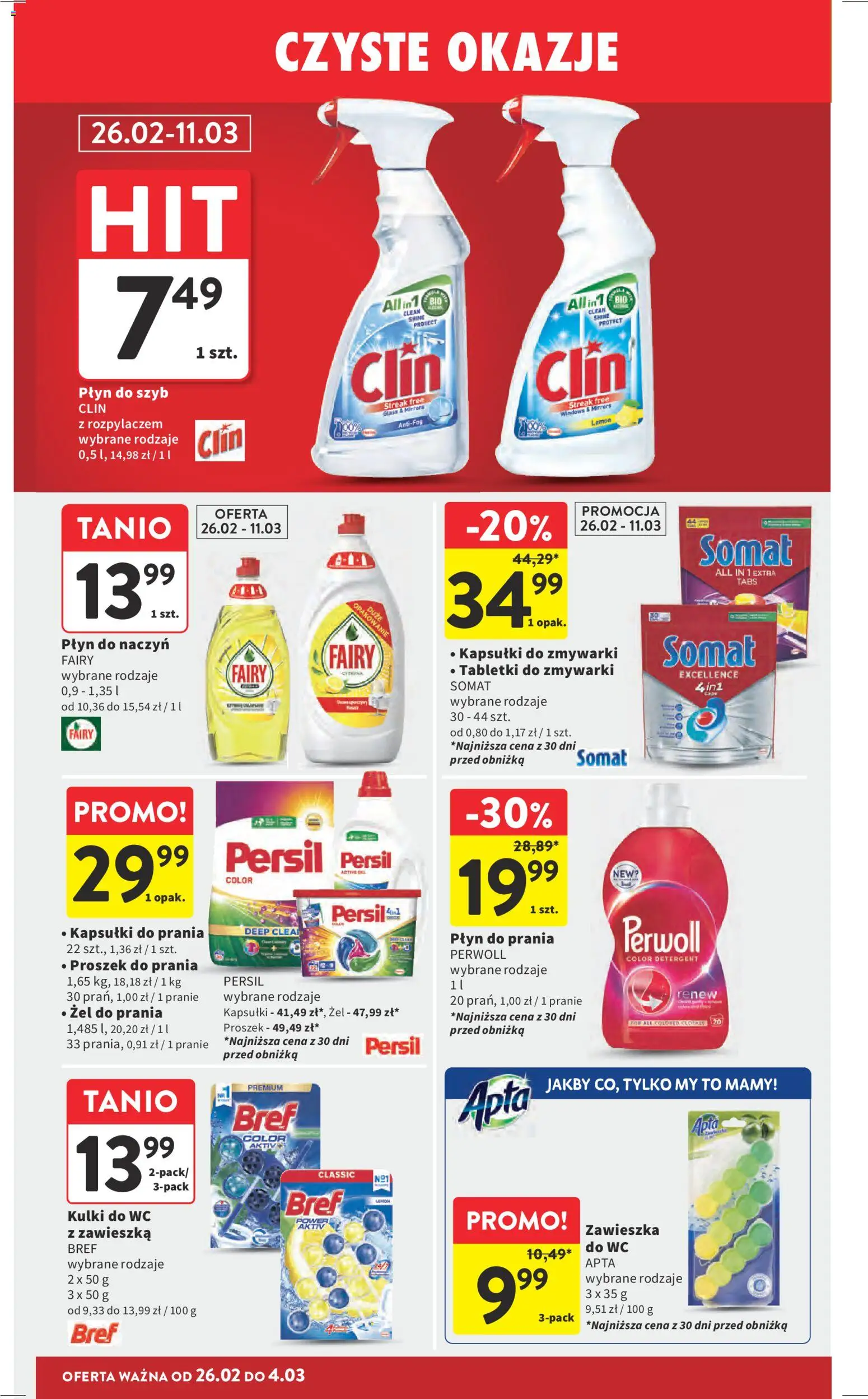 Intermarche Gazetka od 26.02.2026 | Strona: 38 | Produkty: Płyn do naczyń fairy, Fairy, Detergent, Kapsułki do zmywarki