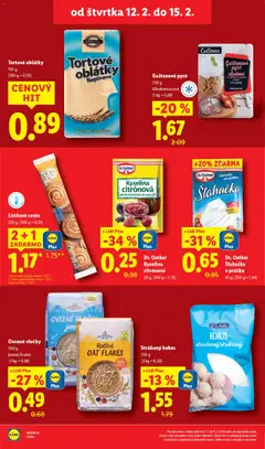 Lidl leták platný od 12.02.2026 | Strana: 36 | Produkty: Lístkové cesto, Vločky, Šľahačka