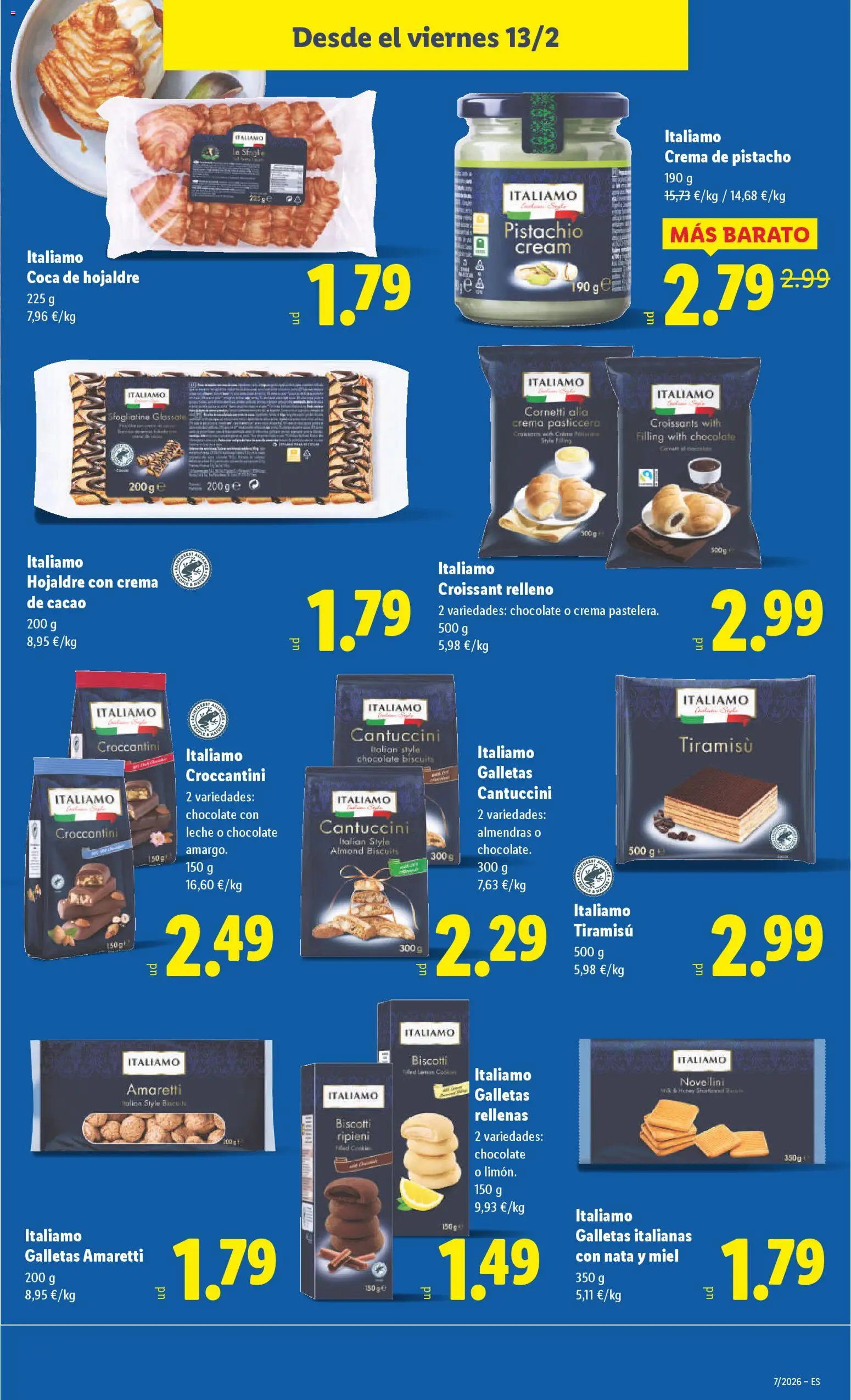 Lidl folleto │ válido desde el 09.02.2026 | Página: 33 | Productos: Leche, Λουκανικοπιτάκια, Crema, Galletas