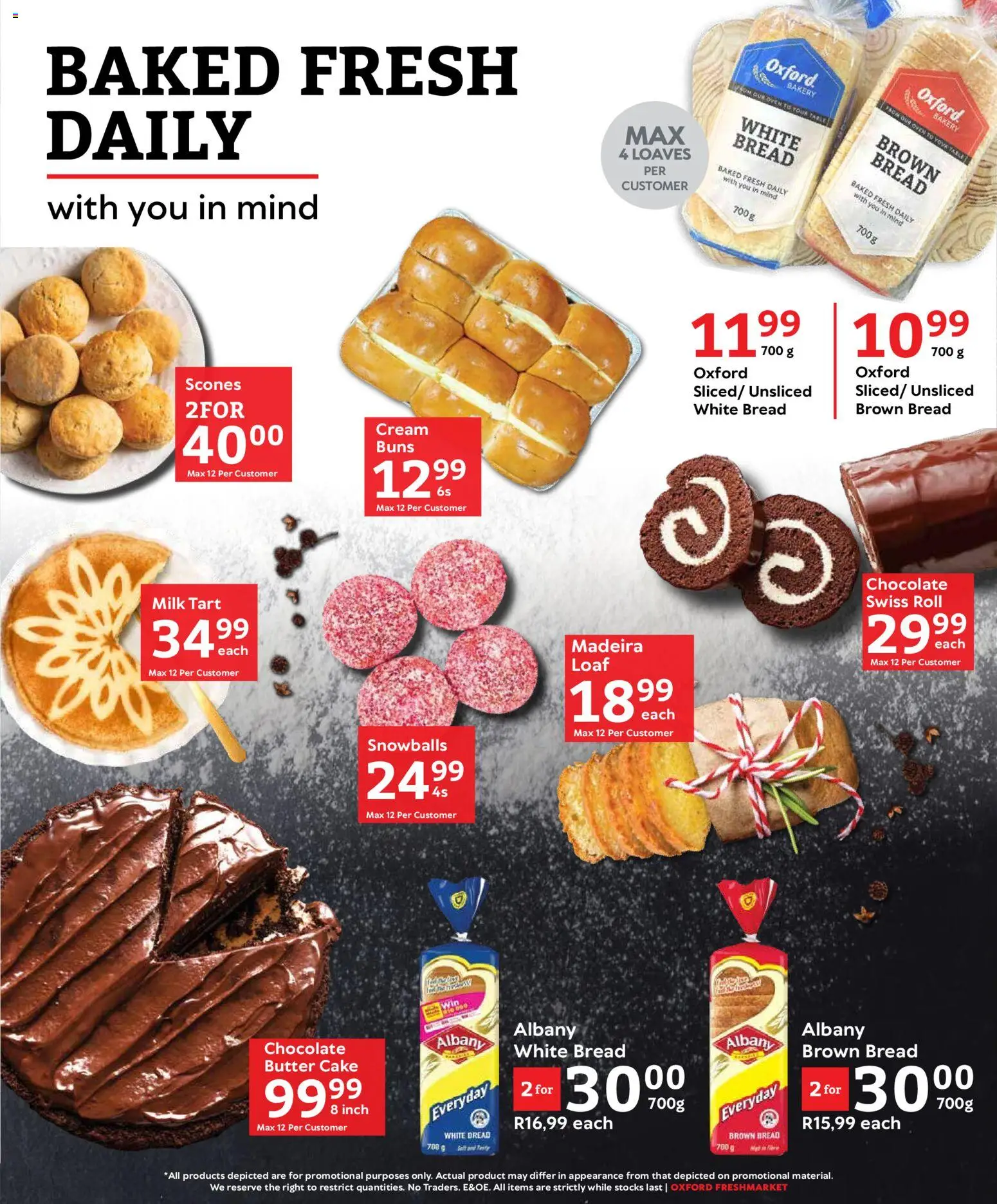 New Oxford Freshmarket catalogue – valid from 14.01.2026 | Page: 23 | Products: Oven, Table, Buns, Cream