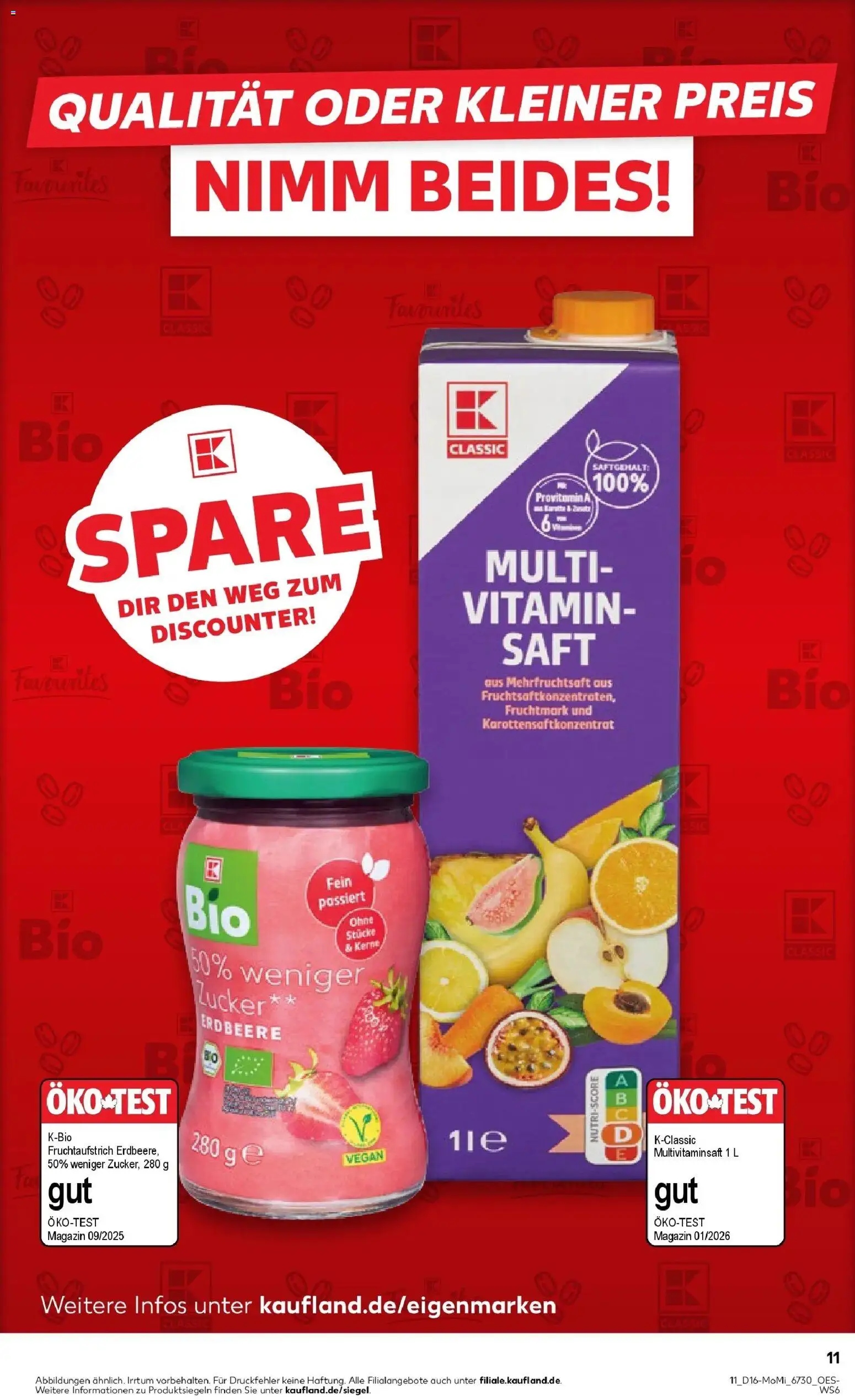 Kaufland Prospekt Dallgow-Döberitz	 – gültig ab 13.04.2026 | Seite: 11 | Produkte: Zucker, Saft