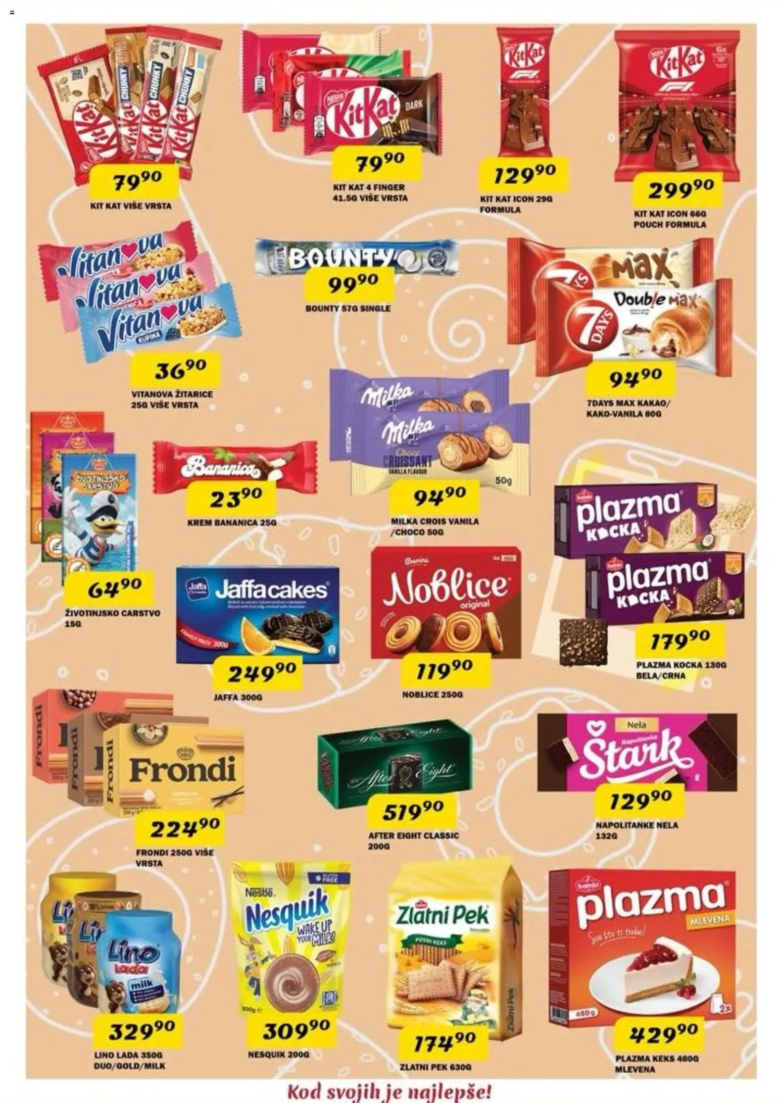 VP Dima katalog - važi od 23.04.2026 | Strana: 9 | Proizvode: Milka, 7days, Noblice, Nesquik
