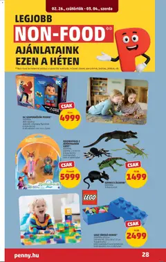 PENNY Akciós újság - amely érvényes a következő dátumtól: 26.02.2026 | Oldal: 32 | Termékek: Puzzle, Tároló doboz, Doboz