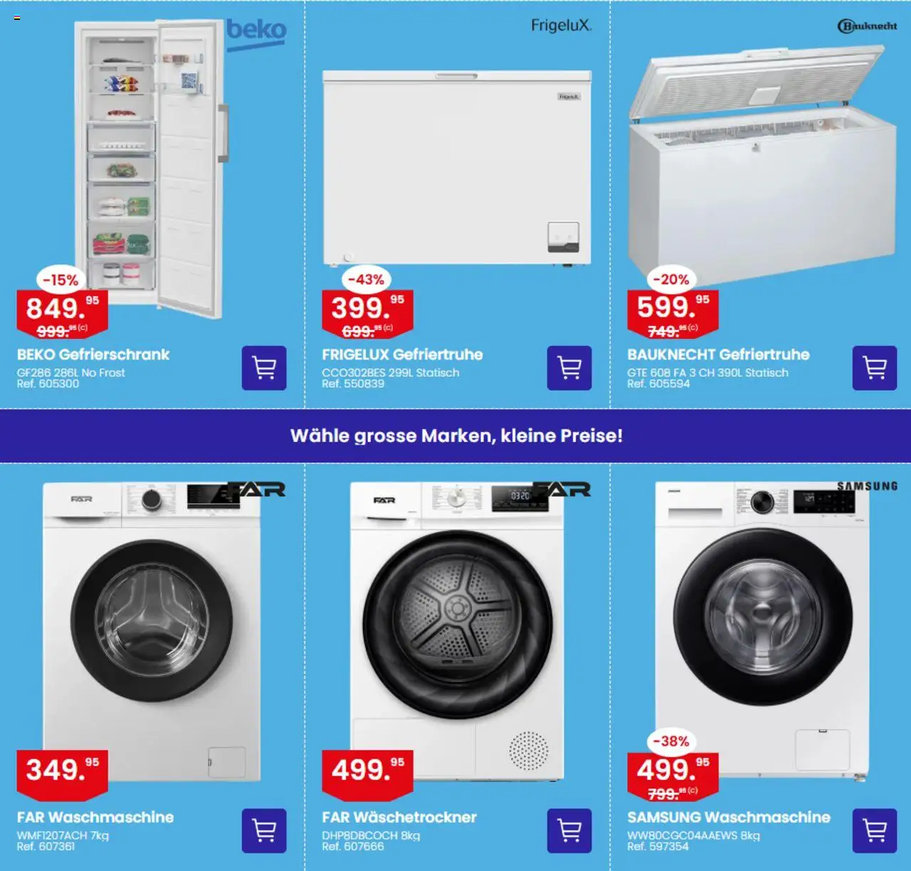 Conforama Aktionen ab 10.06.2025 | Seite: 4 | Produkte: Gefriertruhe, Samsung, Gefrierschrank, Waschmaschine