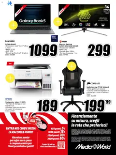Anteprima del volantino Media World Smart Working catalogo valido a partire dal 17.10.2025 | Pagina: 8 | Prodotti: Stampa, Cuscino, Sedia, Samsung