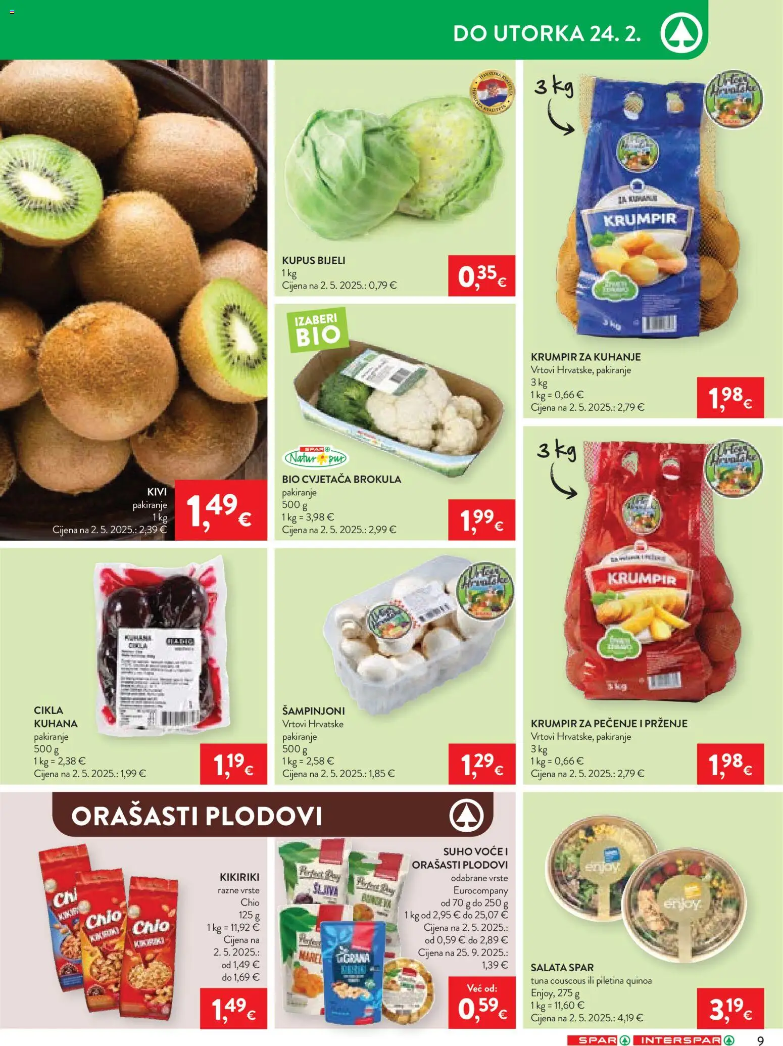 Spar katalog | vrijedi od 18.02.2026 | Stranica: 13 | Proizvodi: Brokula, Piletina, Šampinjoni, Tuna