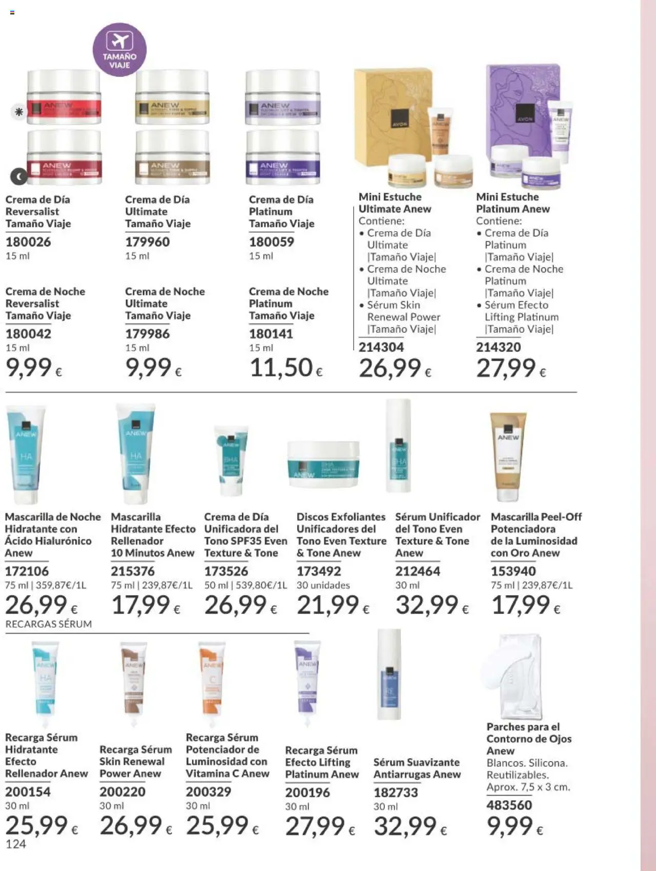 Catálogo AVON campaña 7 │ válido desde el 01.07.2025 | Página: 124 | Productos: Crema, Suavizante, Crema de día, Crema de noche