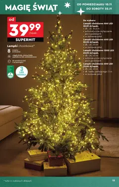 Pogląd oferty "Biedronka gazetka - Hity i inspiracje" - ważna od 10.11.2025 | Strona: 15 | Produkty: Lampki choinkowe, Lampki