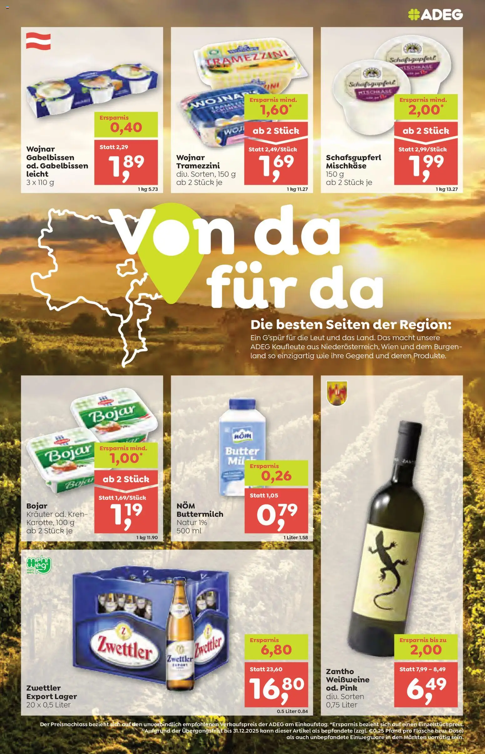ADEG Flugblatt gültig ab 23.10.2025 | Seite: 5 | Produkte: Butter