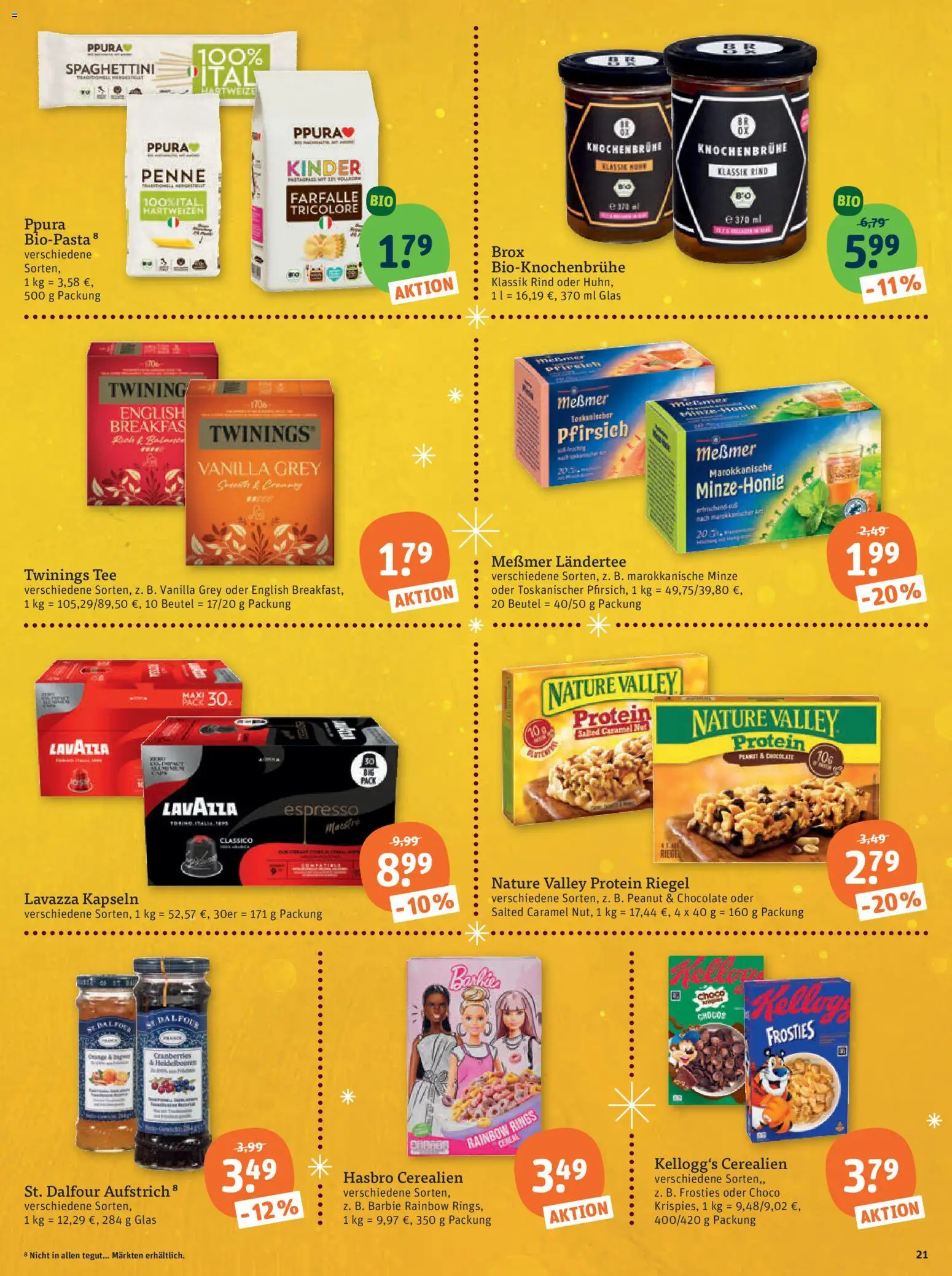 Tegut Prospekt – gültig ab 01.12.2025 | Seite: 23 | Produkte: Messmer, Kellogg's, Pfirsich, Tee