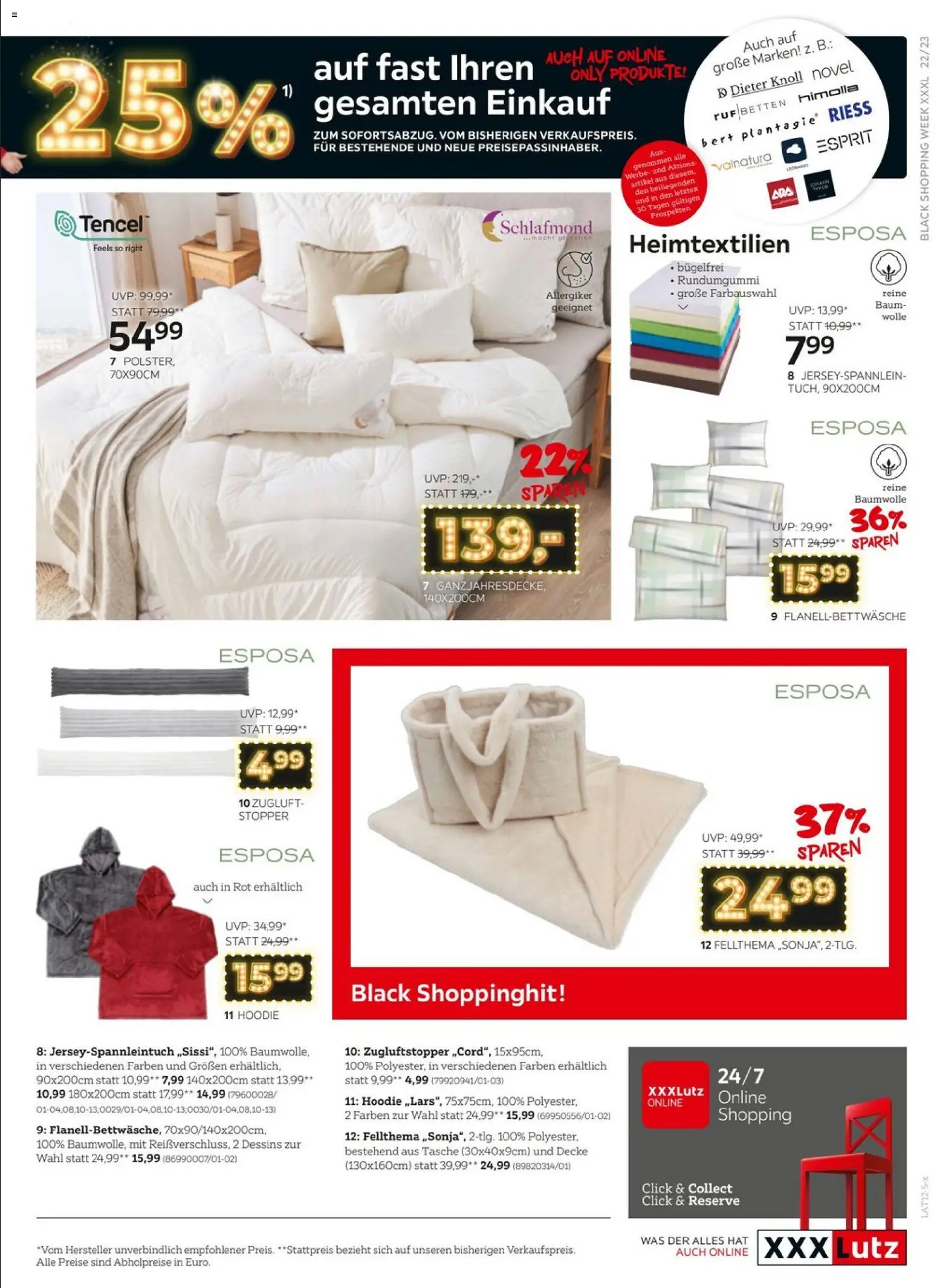 XXXLutz - Black Friday gültig ab 24.11.2025 | Seite: 23 | Produkte: Tasche, Decke