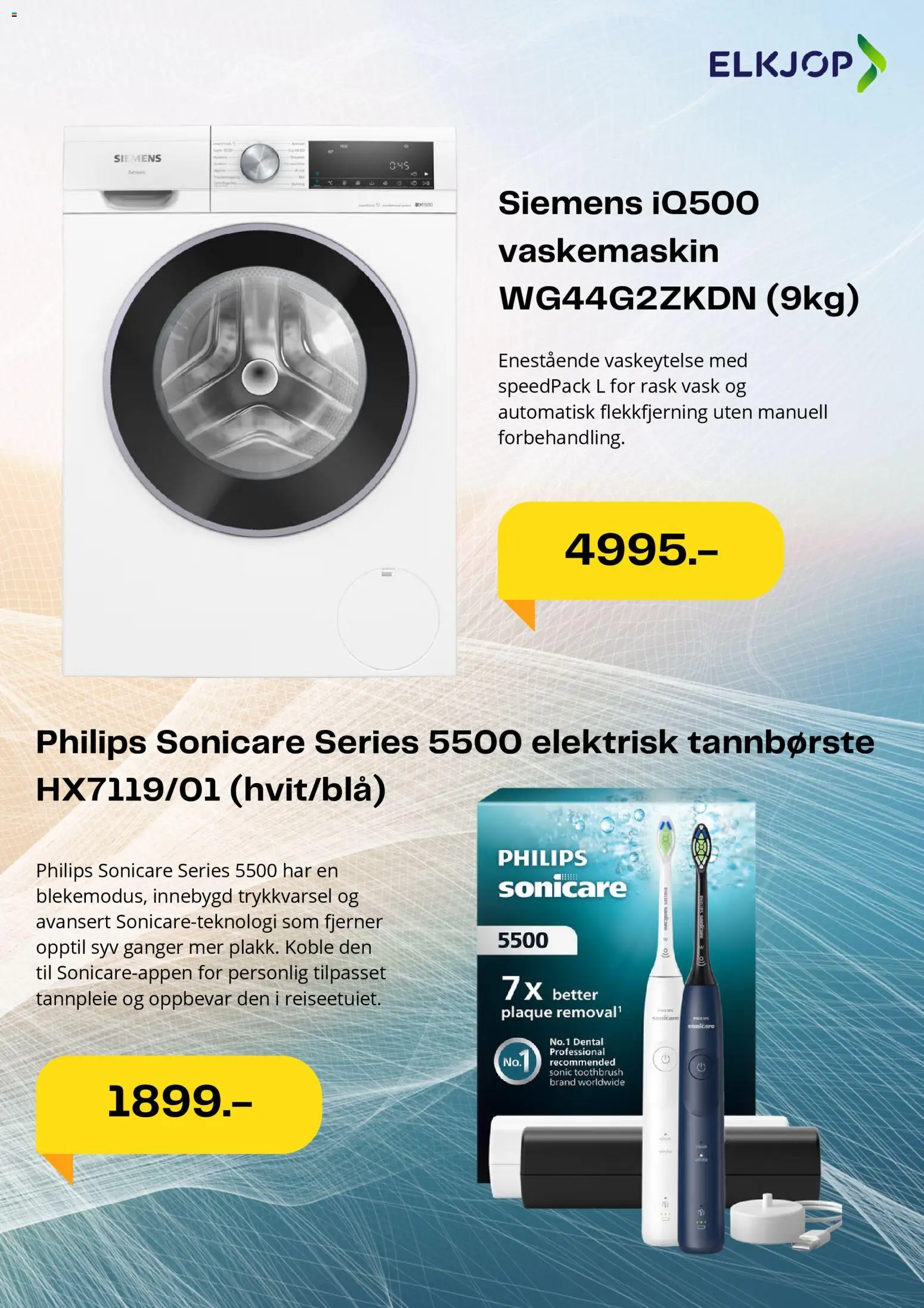 {H1} | Side: 5 | Produkter: Tannbørste, Vask, Vaskemaskin, Elektrisk tannbørste