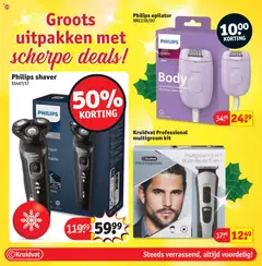 Kruidvat folder week 49 - Voorbeeld van een folder van Kruidvat, geldig van 02.12.2025 | Pagina: 28 | Producten: Epilator, Tondeuse