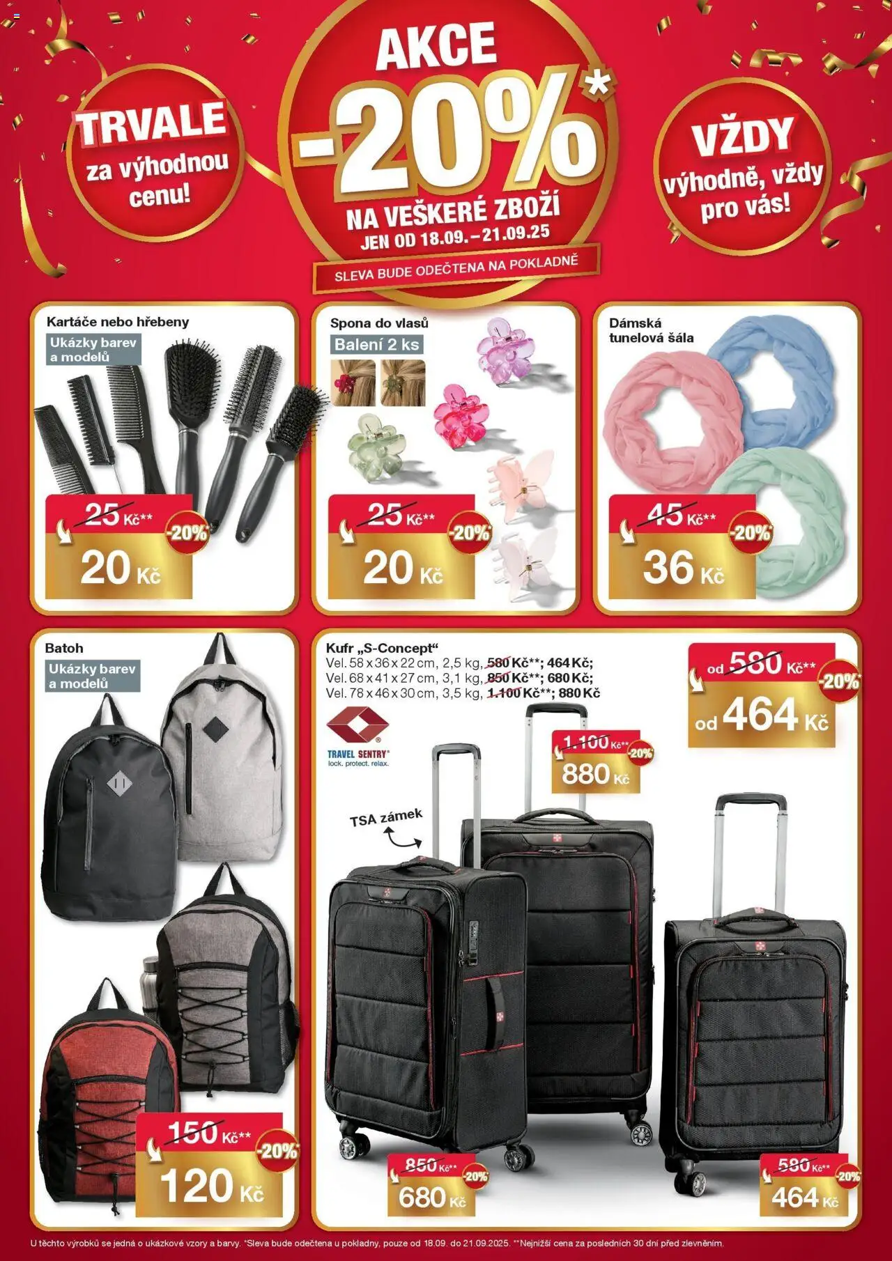 Woolworth leták - Opava od 18.09.2025 - akční nabídka | Strana: 4 | Produkty: Batoh, Kufr, Šála