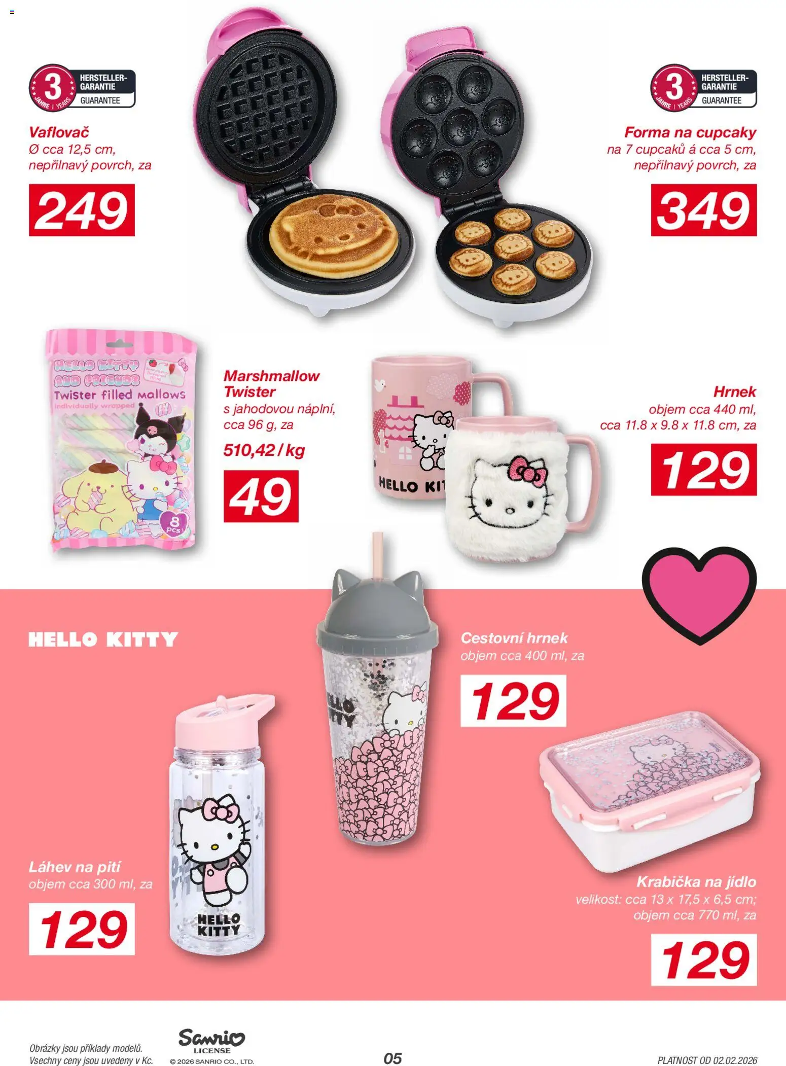 Kik leták od 02.02.2026 | Strana: 5 | Produkty: Vaflovač, Krabička, Forma, Láhev