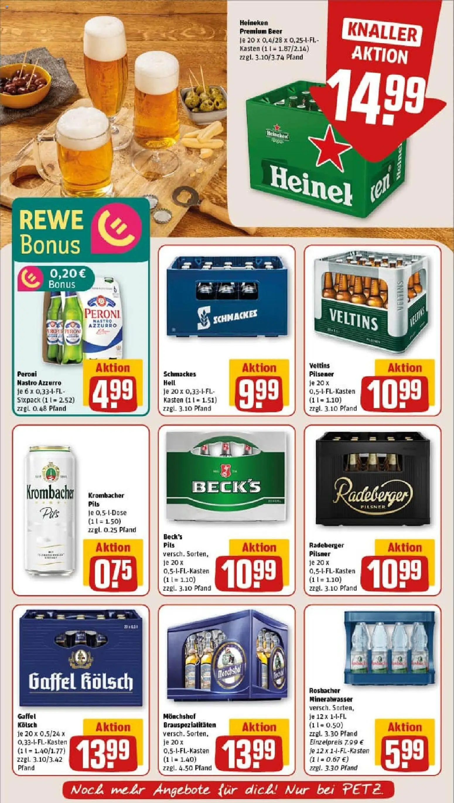 Rewe prospekt Neunkirchen	 – gültig ab 26.10.2025 | Seite: 21 | Produkte: Monchshof, Mineralwasser, Krombacher, Radeberger pilsner