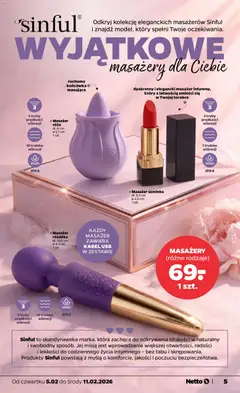 Pogląd oferty "Netto gazetka - Non Food" - ważna od 05.02.2026 | Strona: 5 | Produkty: Kabel, USB, Szminka