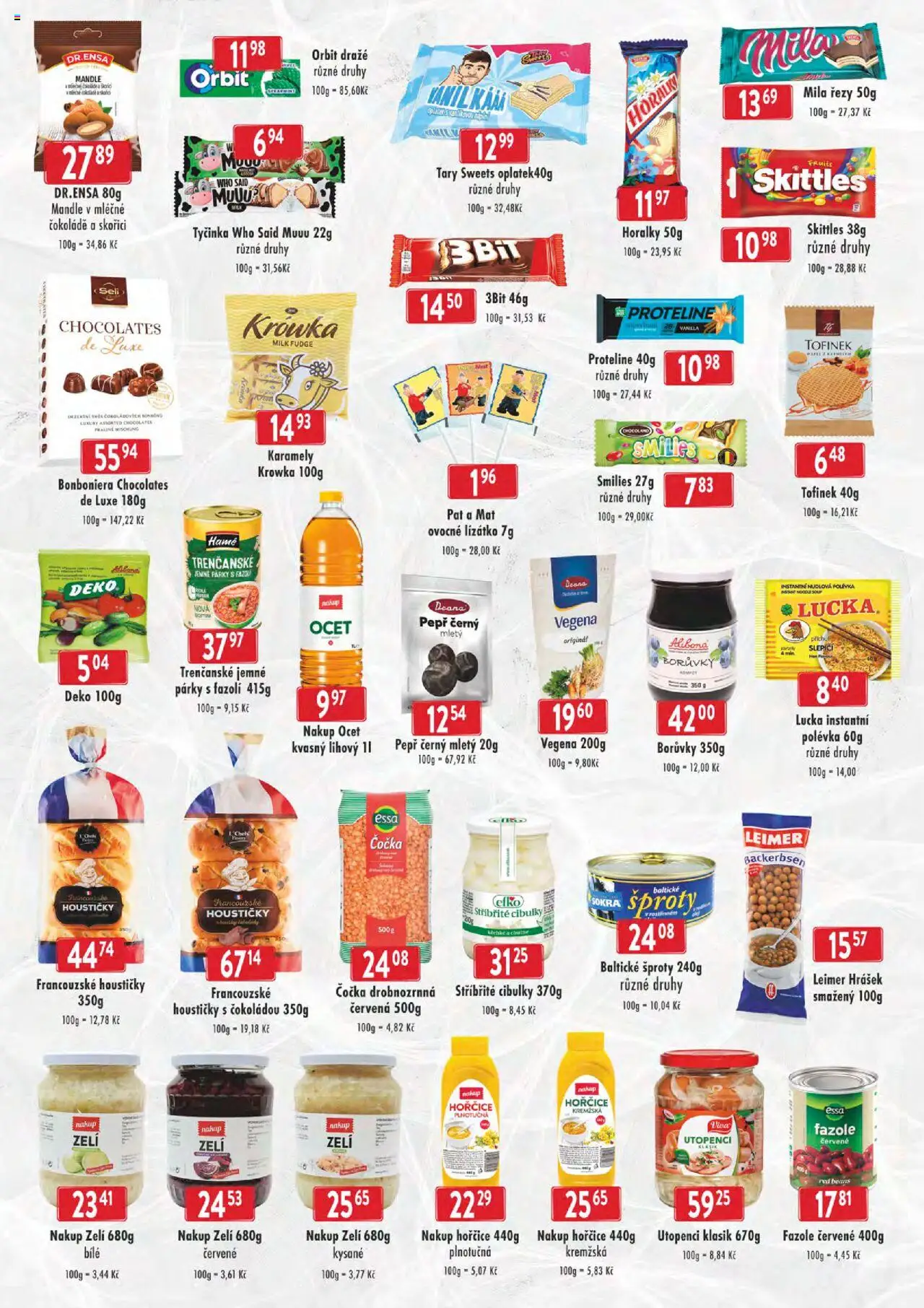 Astur & Qanto leták - Cash&Carry Jeseník, Krnov od 14.05.2025 | Strana: 5 | Produkty: Čočka, Protein bar, Hořčice, Fazole