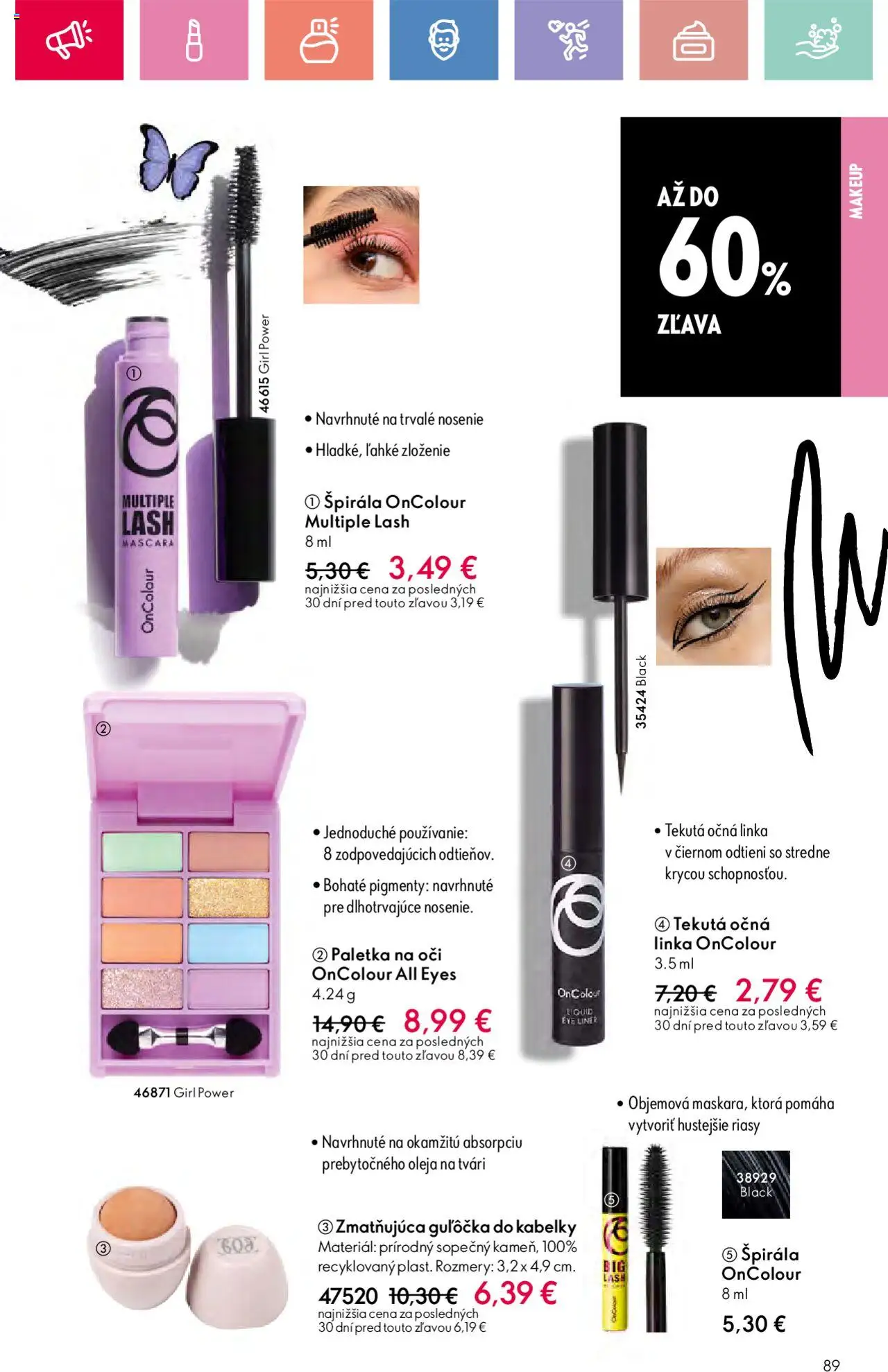 Katalóg Oriflame 9 2025 │ platný od 15.06.2025 | Strana: 89 | Produkty: Očná linka