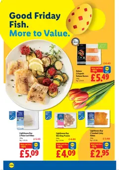 Preview of Lidl - Easter valid from 02.04.2026 | Page: 12 | Products: Salmon, Szarvas comb, Cod fillets, Ginkgo biloba