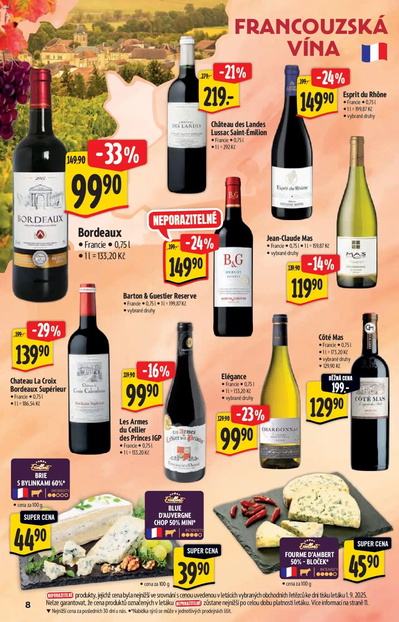 Albert katalog - Hypermarket od 10.09.2025 | Strana: 8 | Produkty: Brie