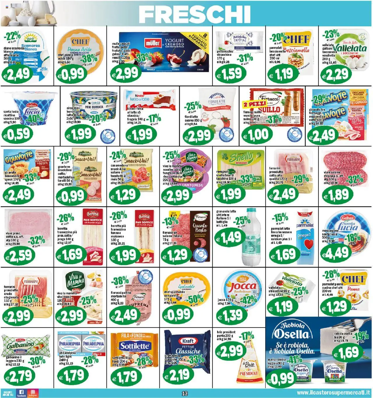 Volantino Il Castoro del 17.09.2025 | Pagina: 13 | Prodotti: Pollo, Funghi, Taralli, Tramezzino