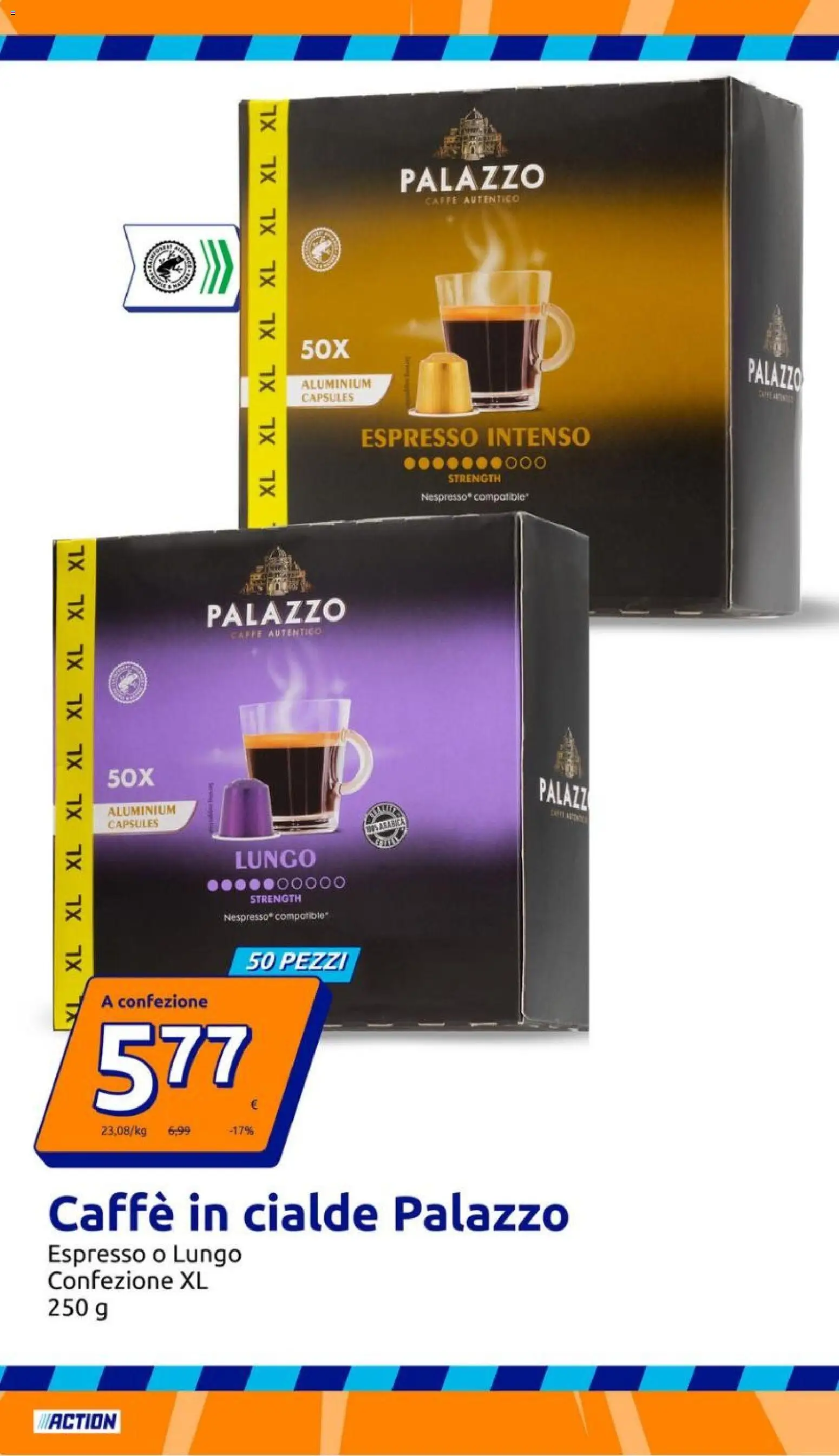 Volantino Action del 07.01.2026 | Pagina: 12 | Prodotti: Caffè, Caffè in cialde