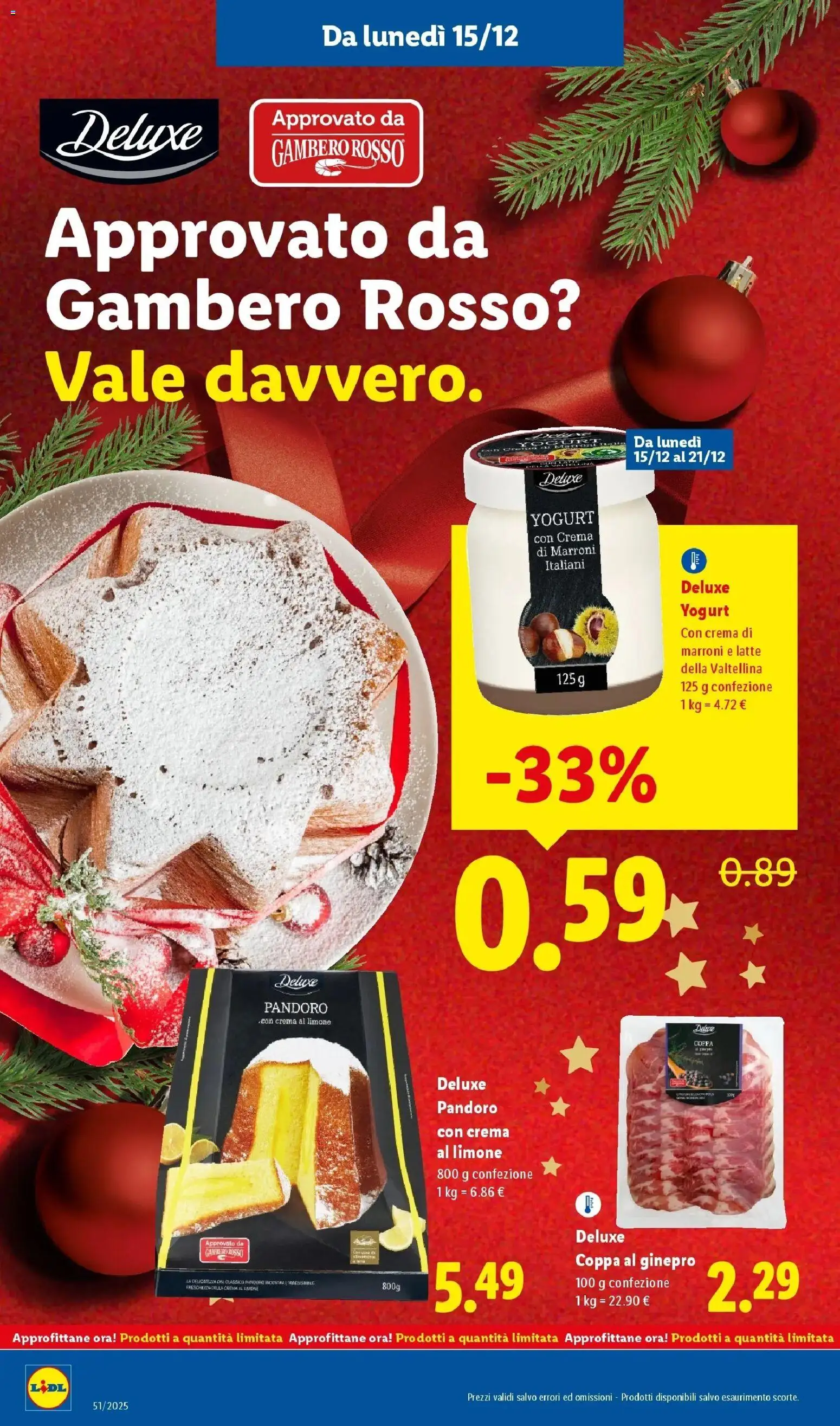 Volantino Lidl del 14.12.2025 | Pagina: 14 | Prodotti: Crema, Yogurt, Latte, Pandoro