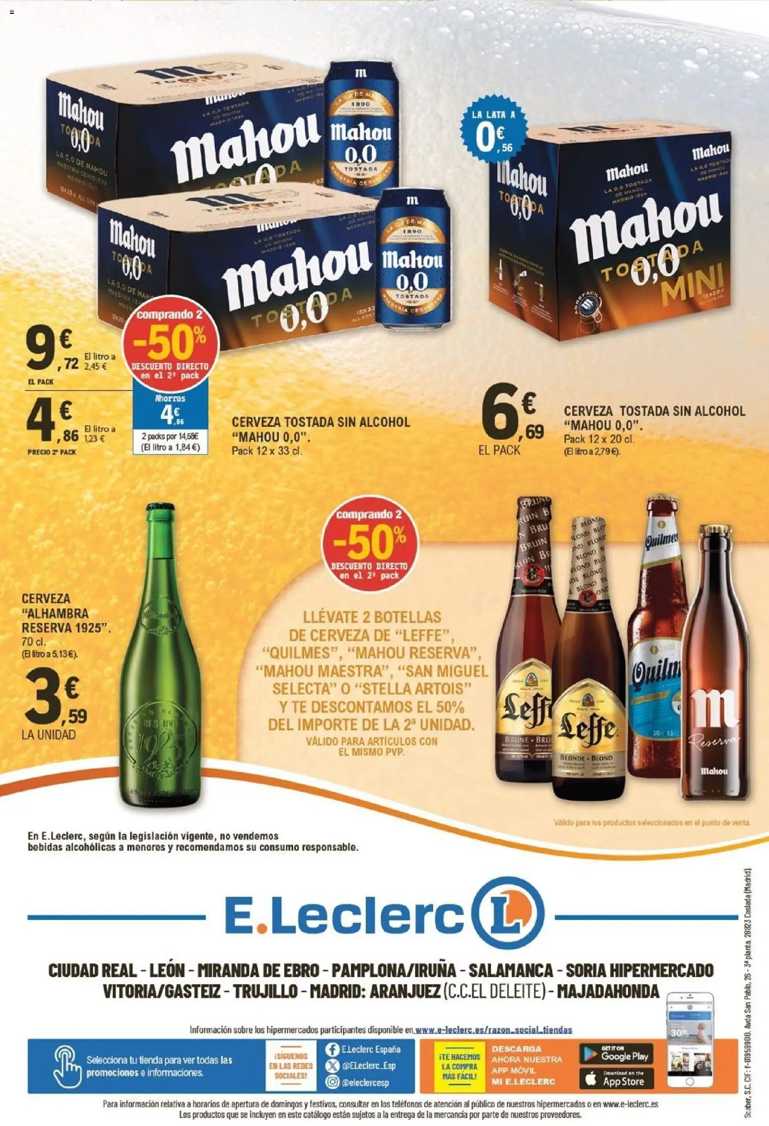 E.Leclerc folleto │ válido desde el 10.12.2025 | Página: 2 | Productos: Cerveza, Té