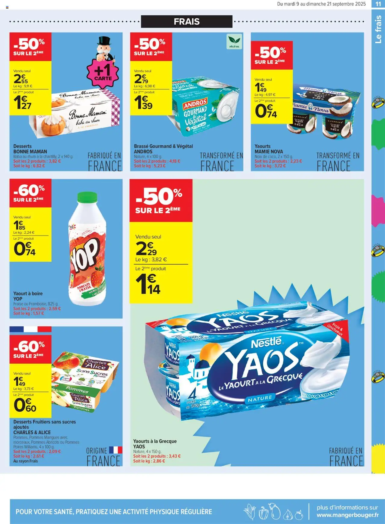  | Page: 11 | Produits: Yaourts, Fraise, Yaourt à La Grecque, Yaourt
