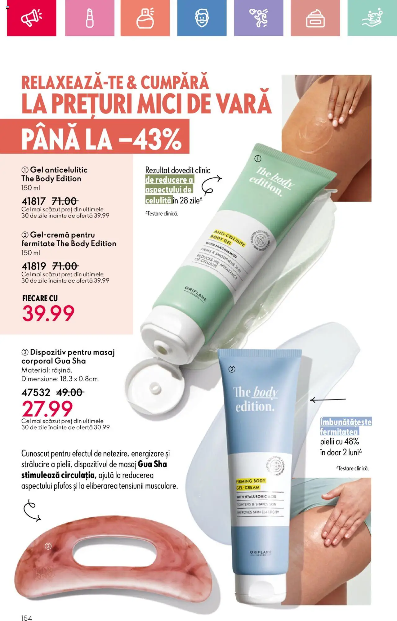 Oriflame catalog 10 2025 – valabil de la 06.07.2025 | Pagină: 154 | Produse: Body, Mici