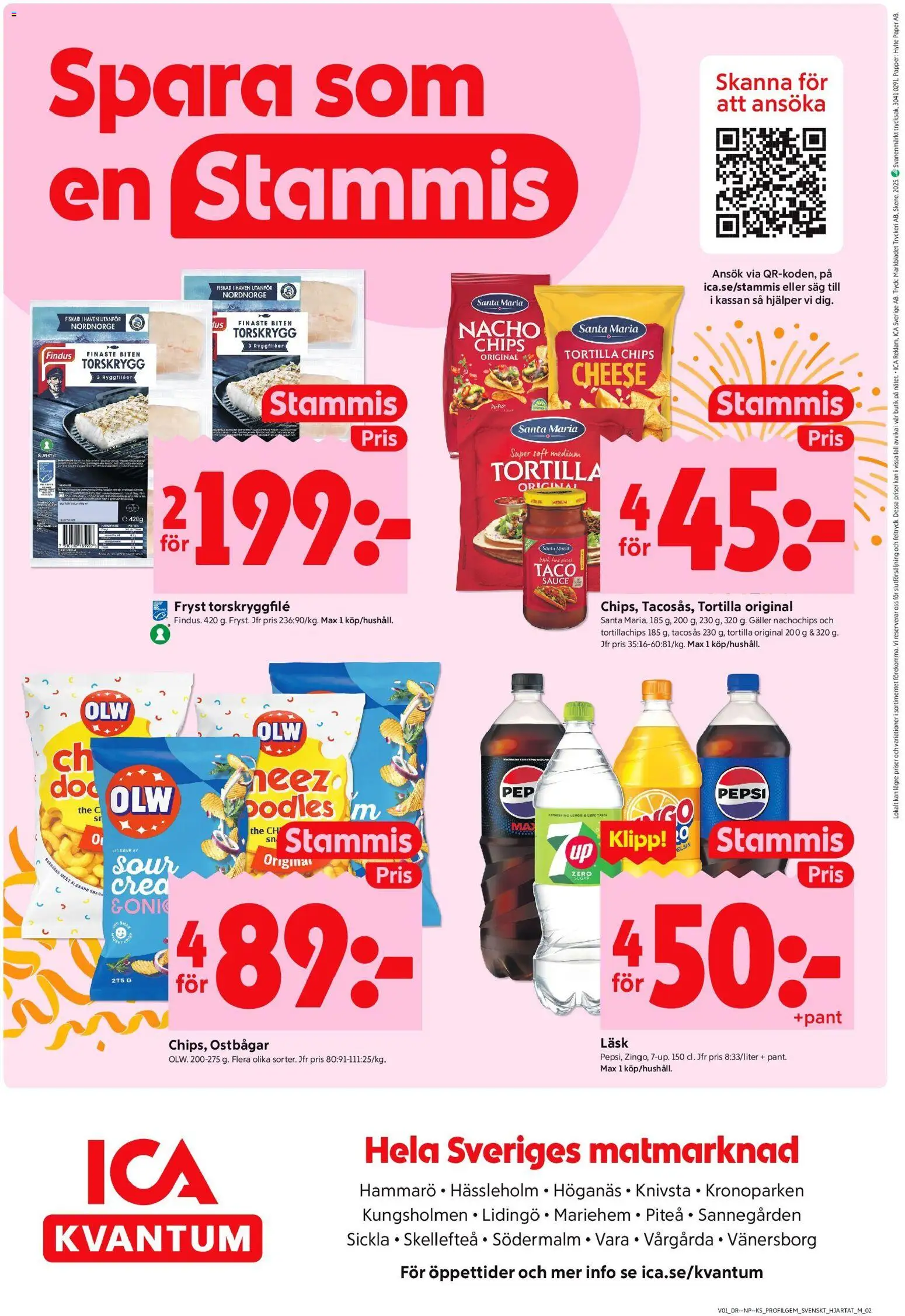 ICA Kvantum reklamblad aktuell från 30.12.2025 | Sida: 12 | Produkter: Såg, Tortillachips, Galler, Papper