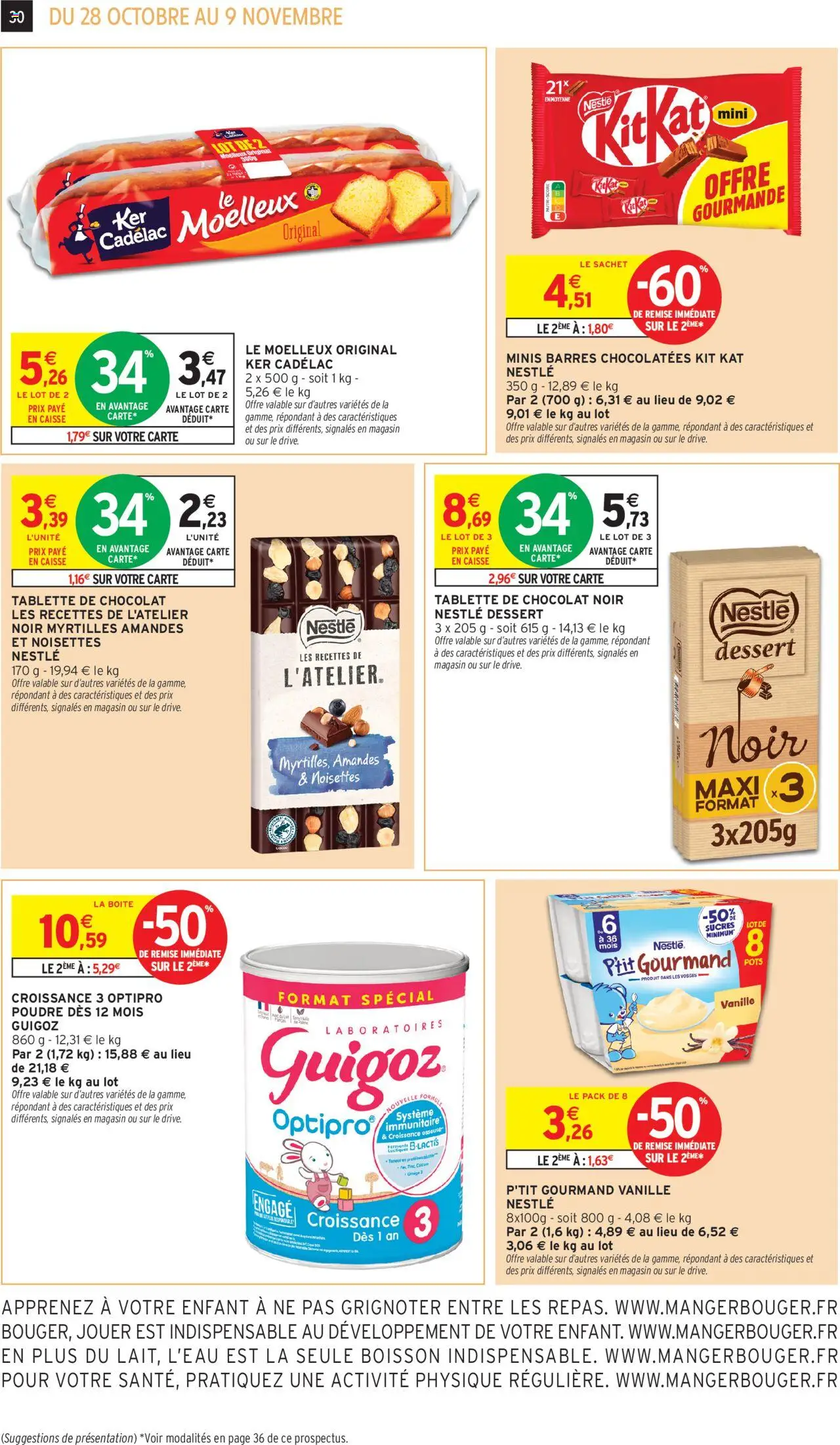 {H1} | Page: 18 | Produits: Tablette, Myrtilles, Noisettes, Chocolat