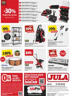 Pogląd oferty "Jula - Gazetka" - ważna od 26.02.2026 | Strona: 8 | Produkty: Regał magazynowy, Basen, Odkurzacz pionowy, Regał