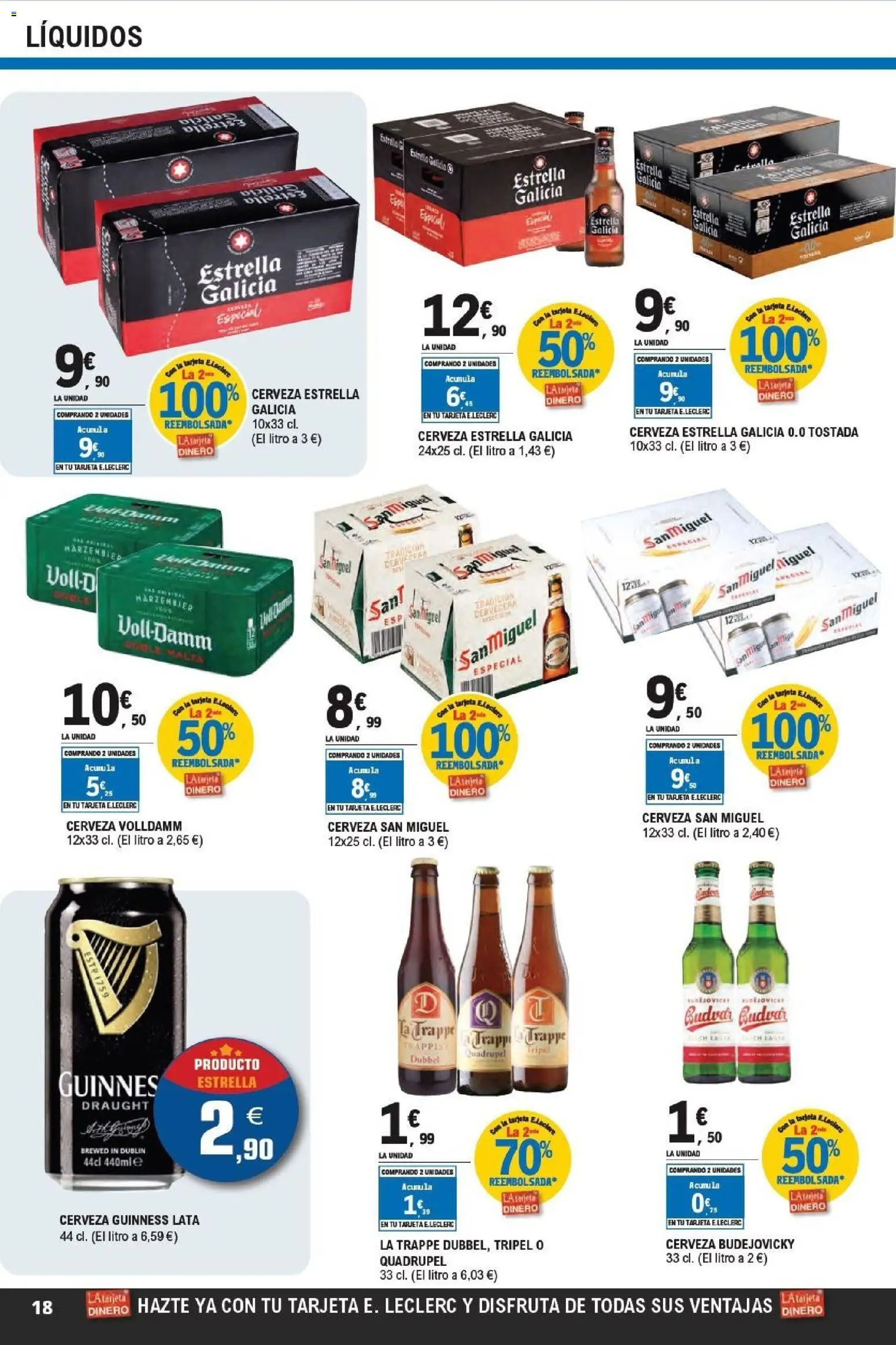 E.Leclerc folleto Super ofertas │ válido desde el 01.04.2026 | Página: 18 | Productos: Cerveza