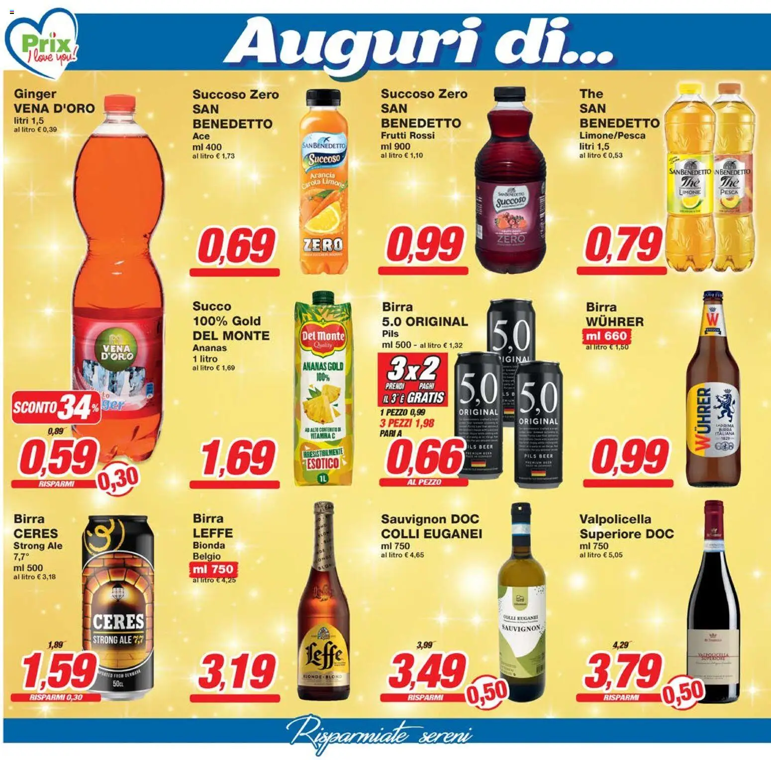Volantino Prix del 29.12.2025 | Pagina: 12 | Prodotti: Birra, Limone, Ananas, Arancia