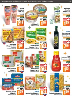 COOP Jednota leták platný od 11.12.2025 | Strana: 21 | Produkty: Paradajky, Rio Mare, Korenie, Špagety