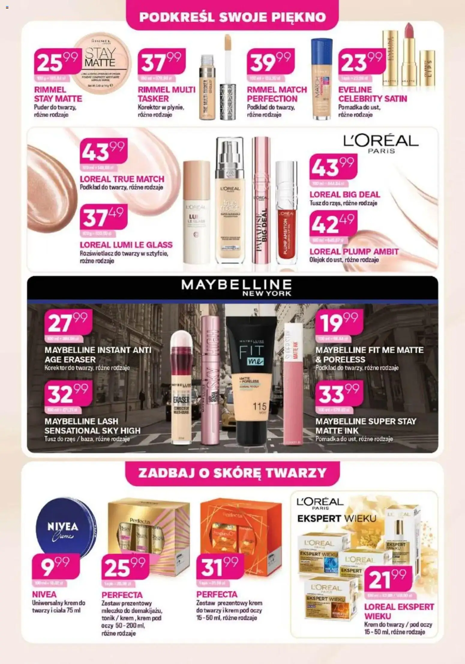 Koliber Gazetka od 12.01.2026 | Strona: 3 | Produkty: Pomadka, Korektor, Rozświetlacz, Krem do twarzy