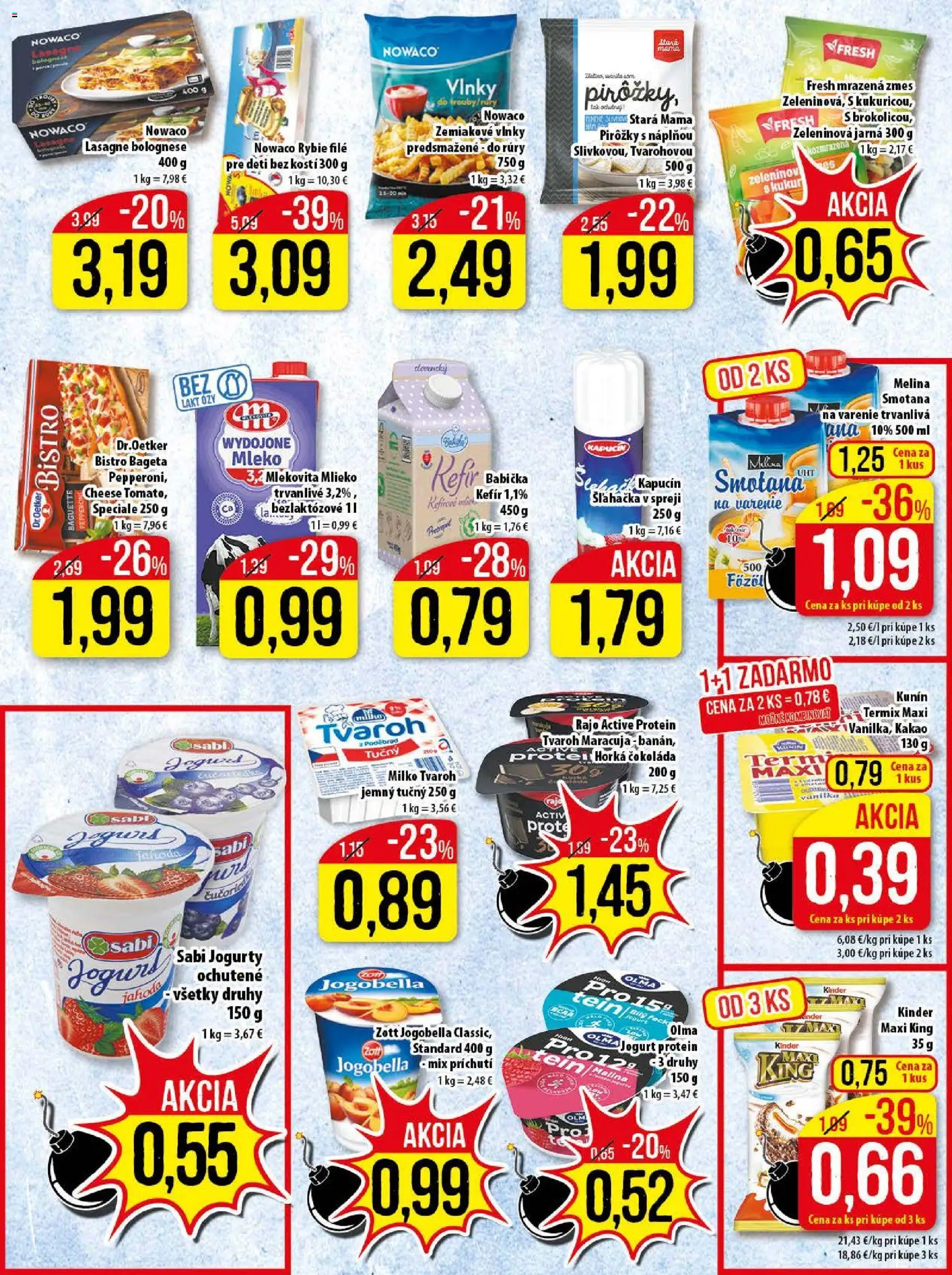 Nové Klas akcie – leták je platný od 05.01.2026 | Strana: 8 | Produkty: Čokoláda, Tvaroh, Šľahačka, Kakao