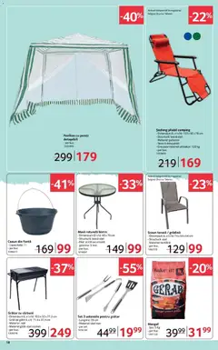 Ofertele Selgros valabile de la 20.03.2026 | Pagină: 18 | Produse: Grătar, Șezlong, Masă, Pavilion