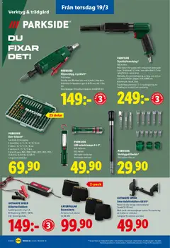 Lidl erbjudanden - Förhandsvisning av reklamblad från butik Lidl aktuell från 16.03.2026 | Sida: 25 | Produkter: Batterier, Set