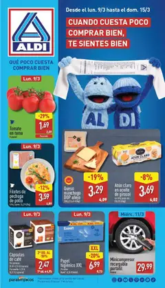 Vista previa Aldi folleto Península válido desde el 09.03.2026