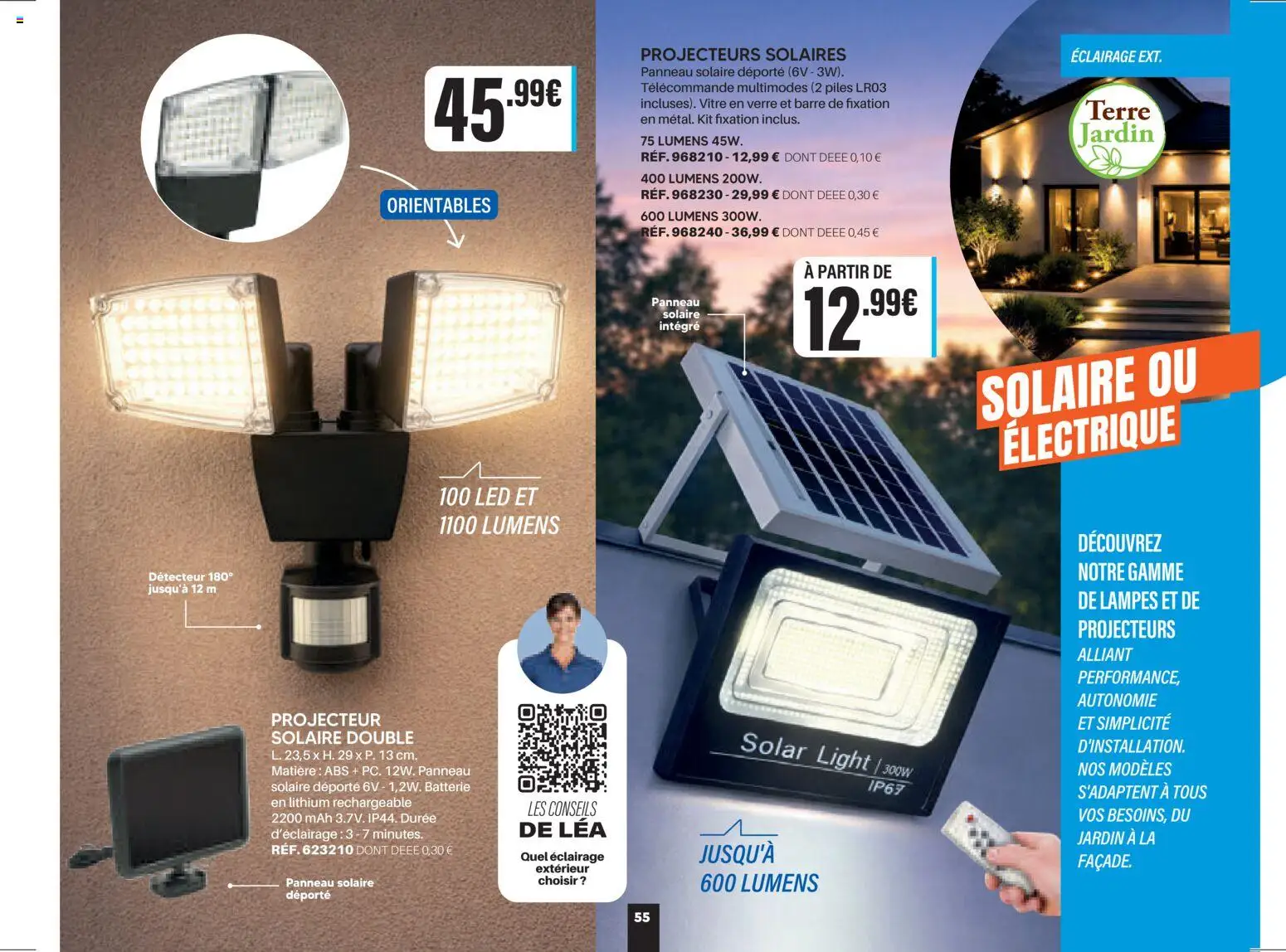 {H1} | Page: 55 | Produits: Batterie, Projecteur, Télécommande, Panneau solaire