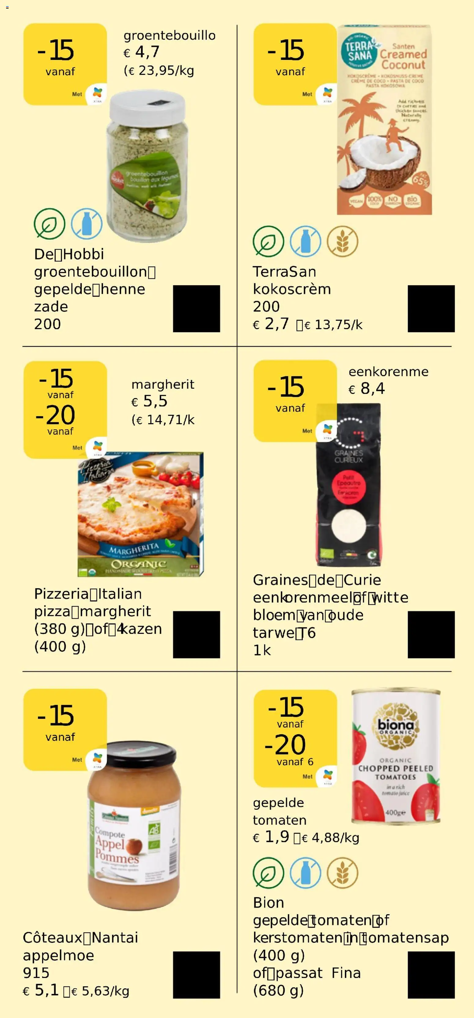 {H1} | Pagina: 14 | Producten: Tomaten, Pasta, Appel, Crème